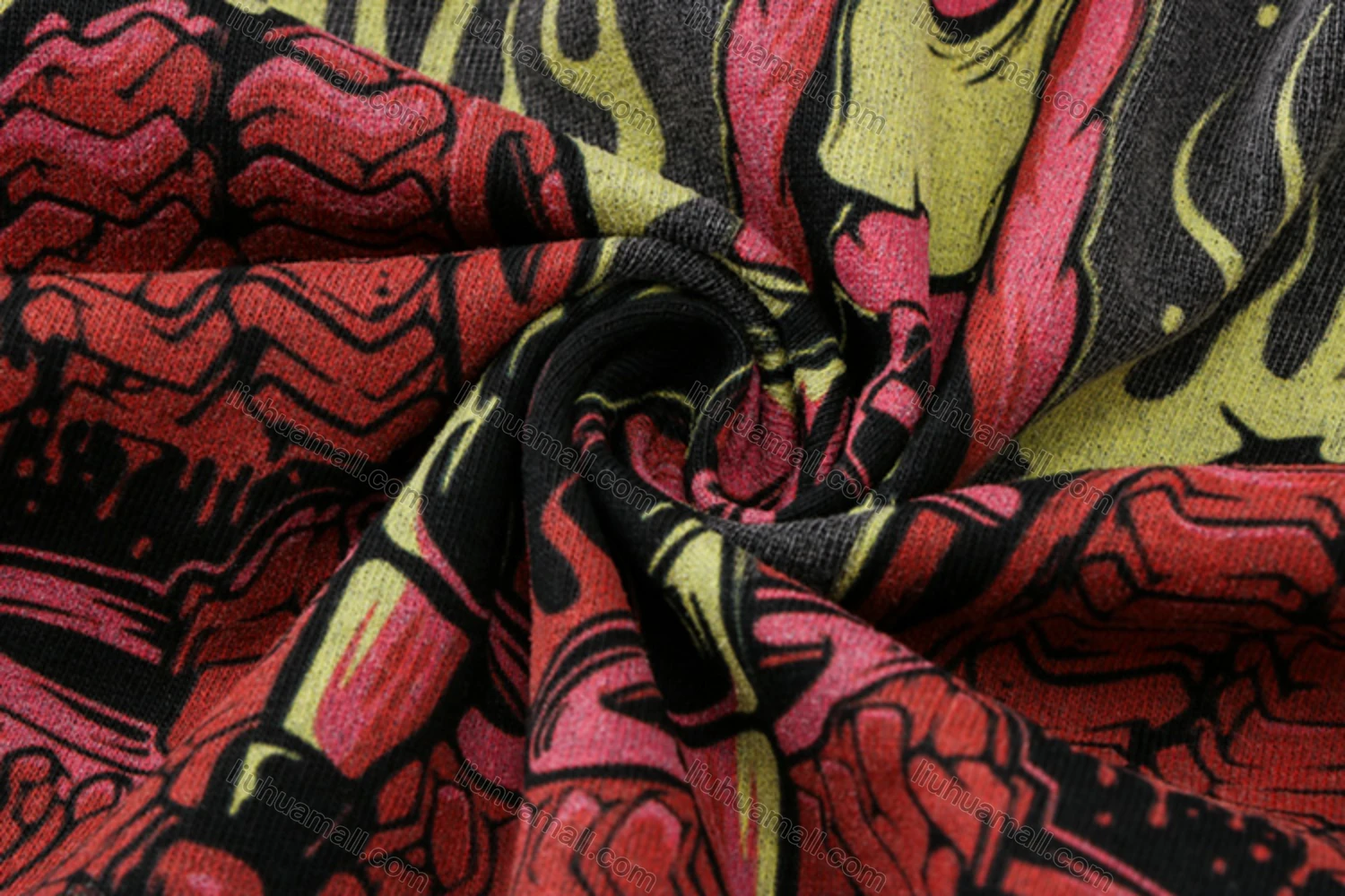 Wholesale Unisex Fashion Distressed Crew Neck Loose Fit Graphic 100%Cotton Short Sleeve Tee QX28# - Liuhuamall