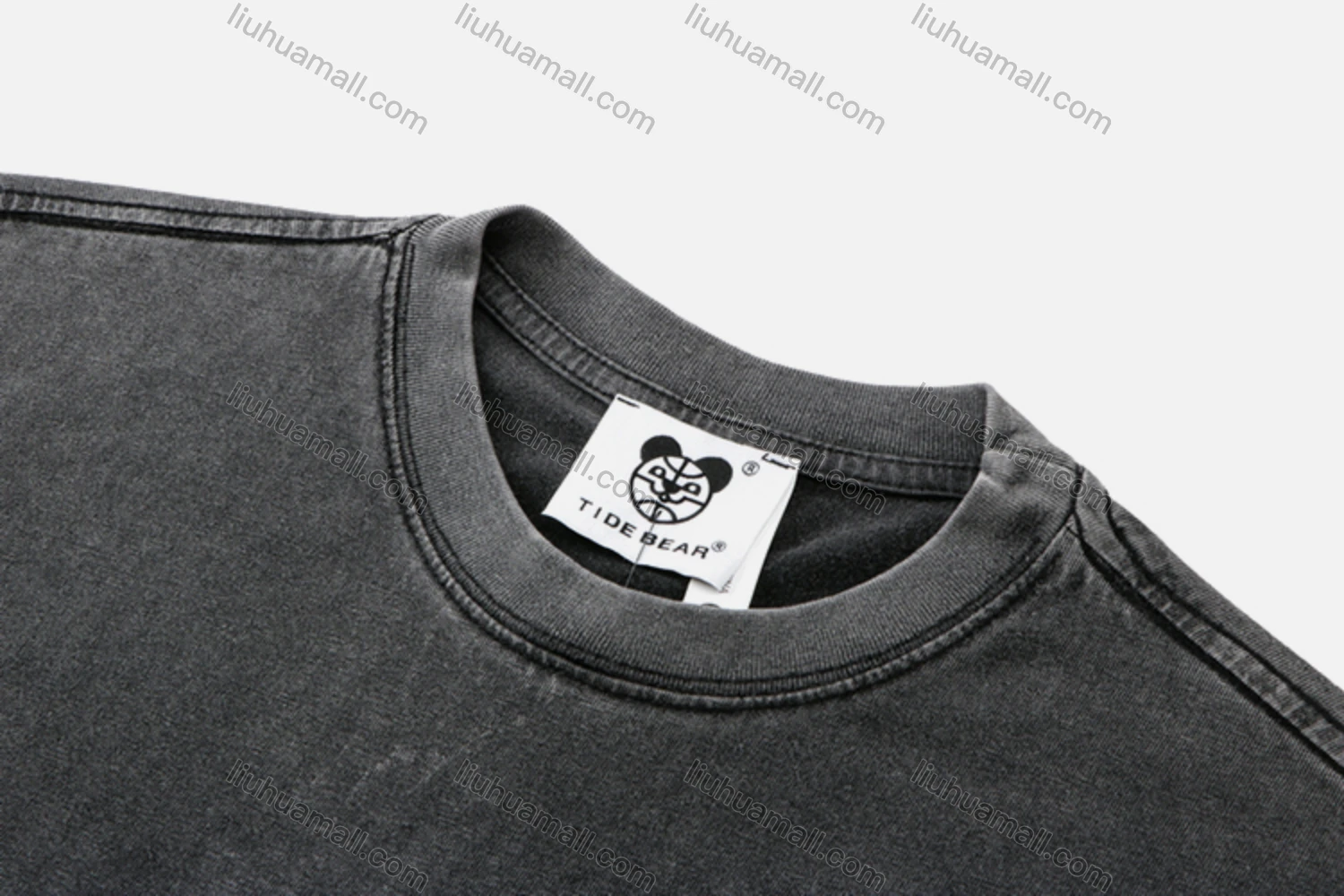 Wholesale Unisex Fashion Distressed Crew Neck Loose Fit Graphic 100%Cotton Short Sleeve Tee QX33# - Liuhuamall