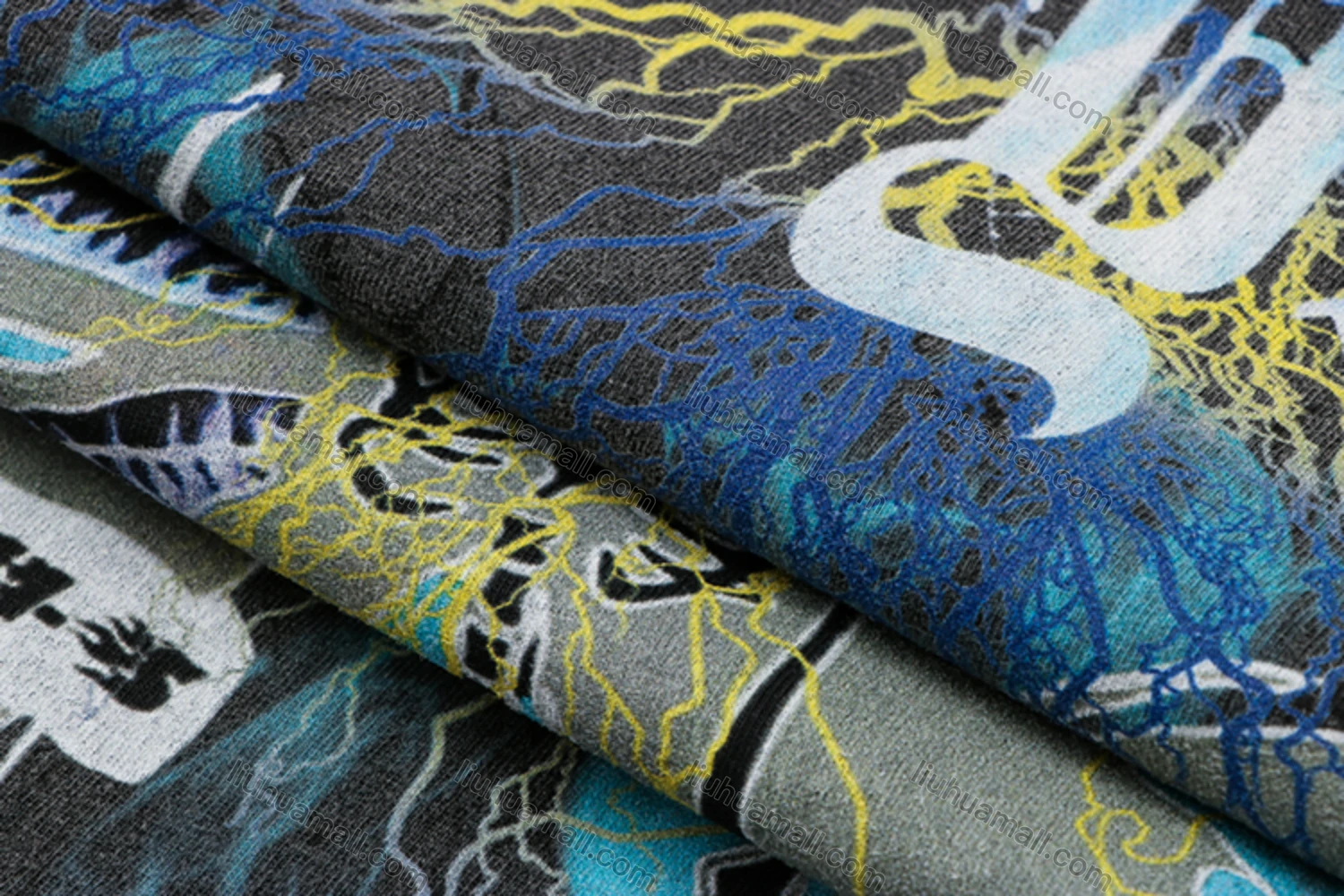 Wholesale Unisex Fashion Distressed Crew Neck Loose Fit Graphic 100%Cotton Short Sleeve Tee QX33# - Liuhuamall