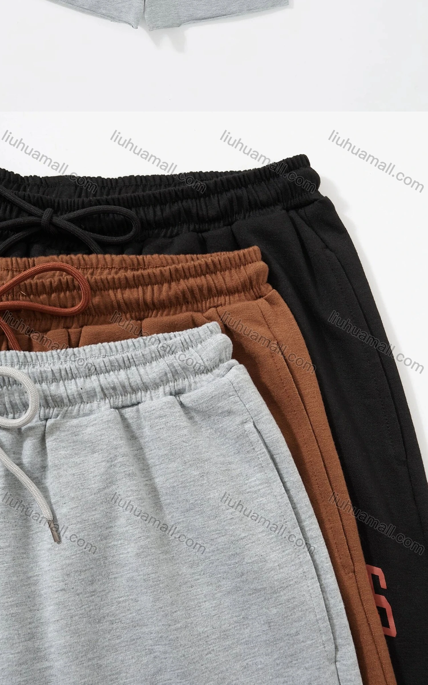 Wholesale Women's Casual Breathable Slant Pockets Letter Drawstring Hot Shorts - Liuhuamall