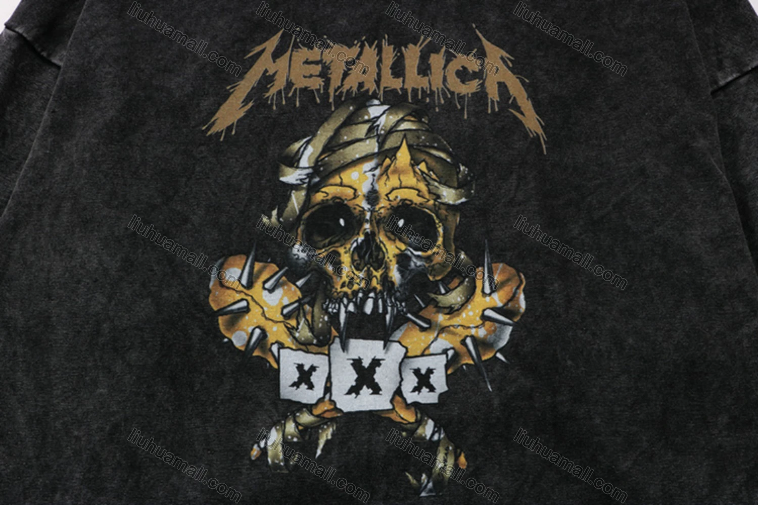 Wholesale Unisex Fashion 100%Cotton Graphic Distressed Long Sleeve Hoodie Pullover Sweatshirt XLY15# - Liuhuamall