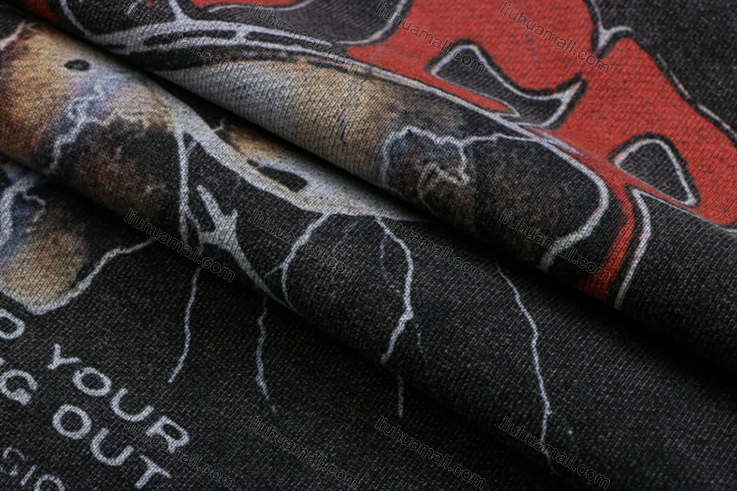 Wholesale Unisex Fashion 100%Cotton Graphic Distressed Long Sleeve Hoodie Pullover Sweatshirt XLY35# - Liuhuamall