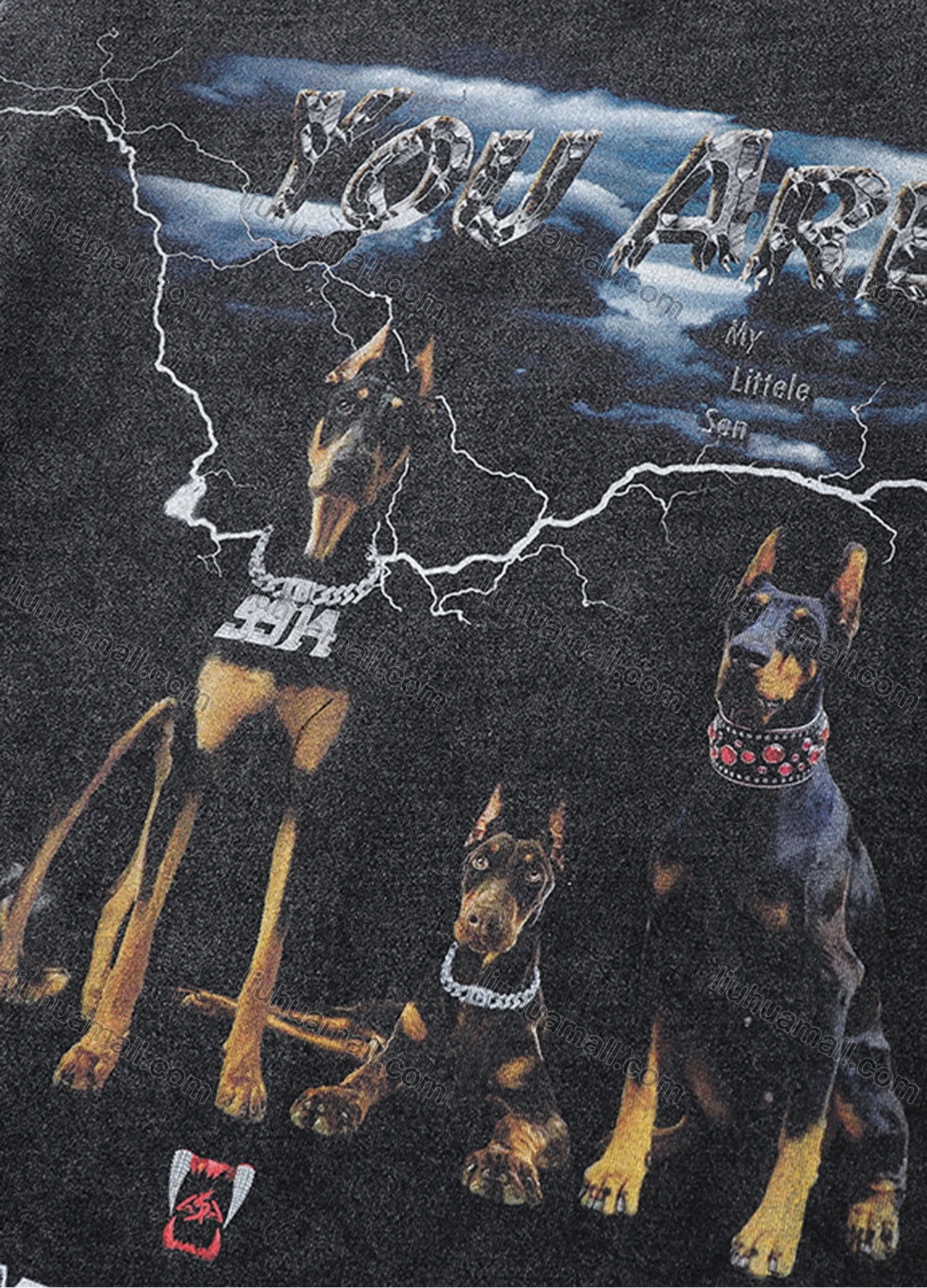 Wholesale Men's Fashion 100%Cotton Distressed Crew Neck Long Sleeve Graphic T-shirt SS24# - Liuhuamall