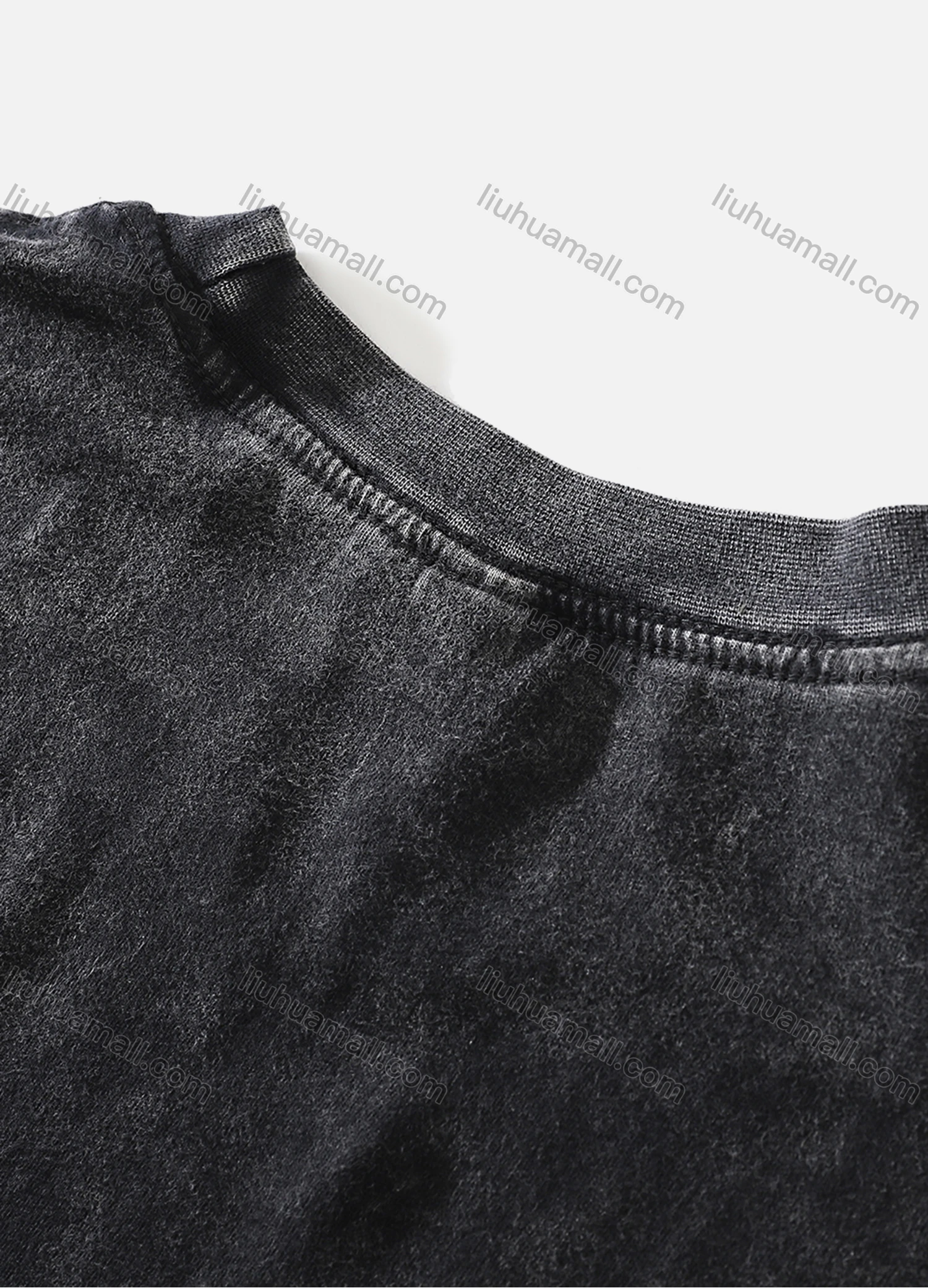 Wholesale Men's Fashion Oversized Crew Neck Short Sleeve Wash Distressed Graphic T-shirt 702# - Liuhuamall