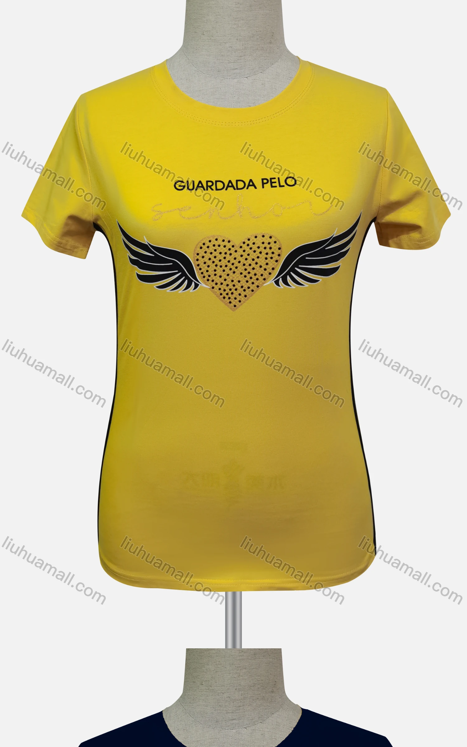 Wholesale Women's Casual Crew Neck Short Sleeve Graphic Letter Top - Liuhuamall