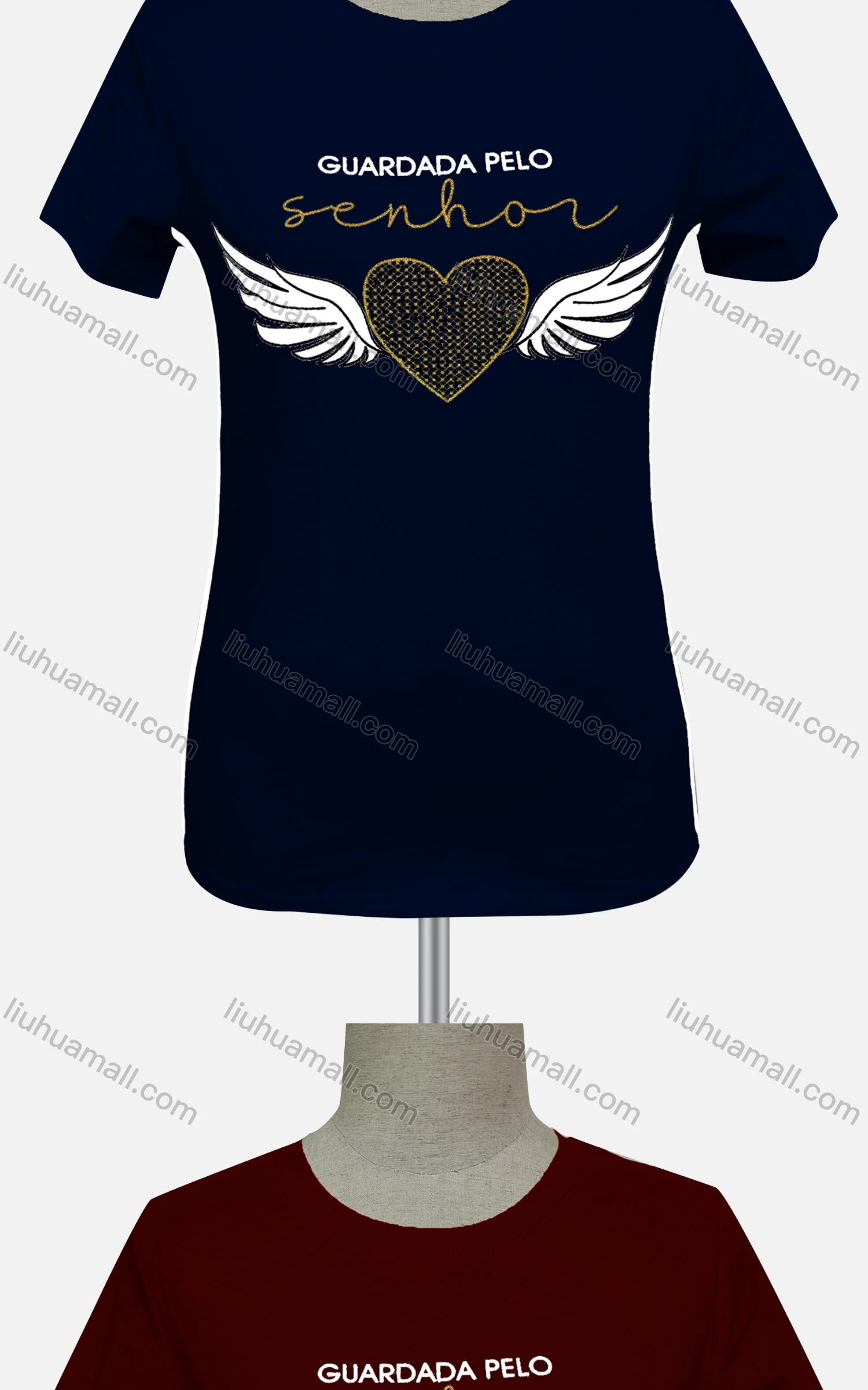 Wholesale Women's Casual Crew Neck Short Sleeve Graphic Letter Top - Liuhuamall