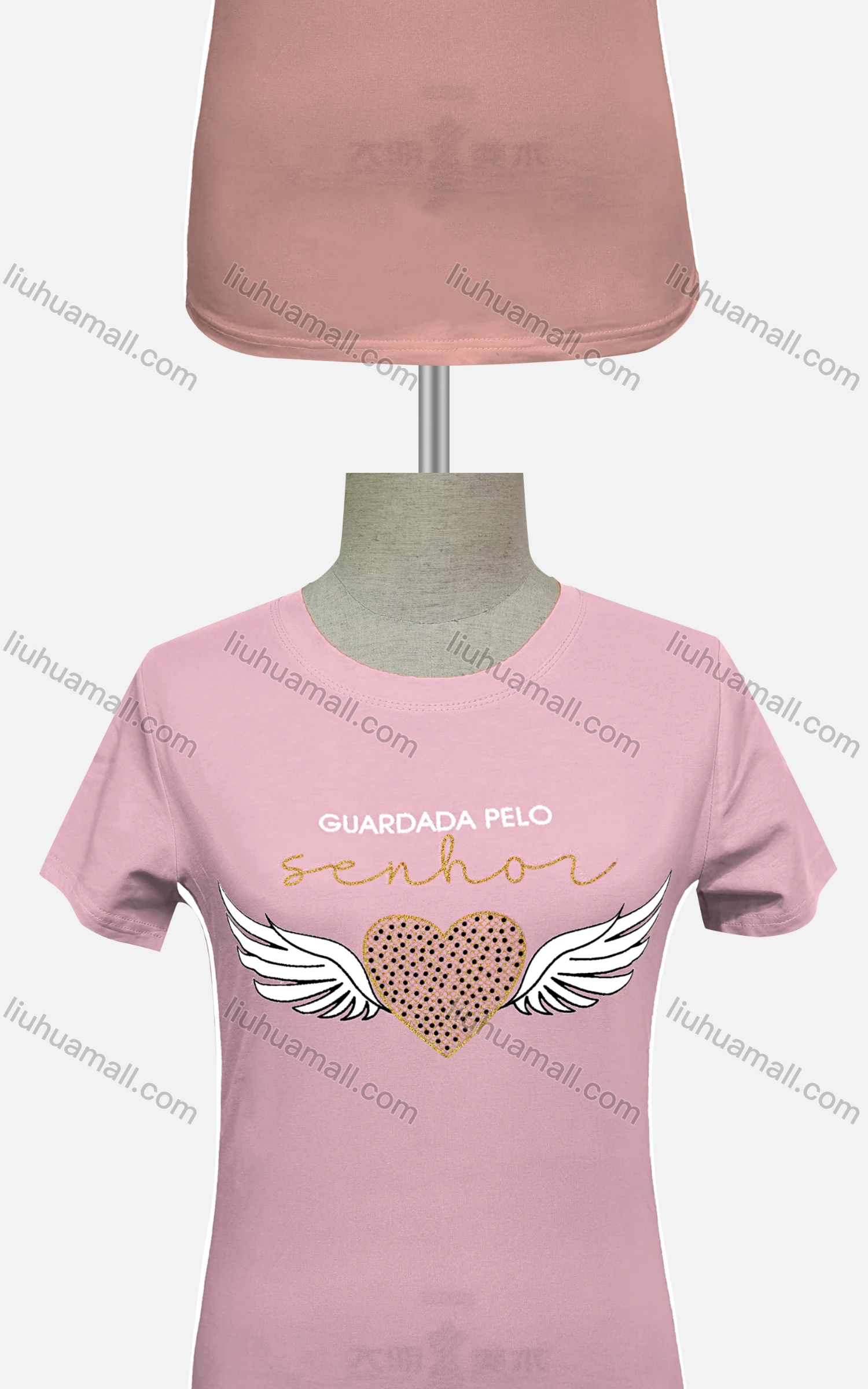 Wholesale Women's Casual Crew Neck Short Sleeve Graphic Letter Top - Liuhuamall