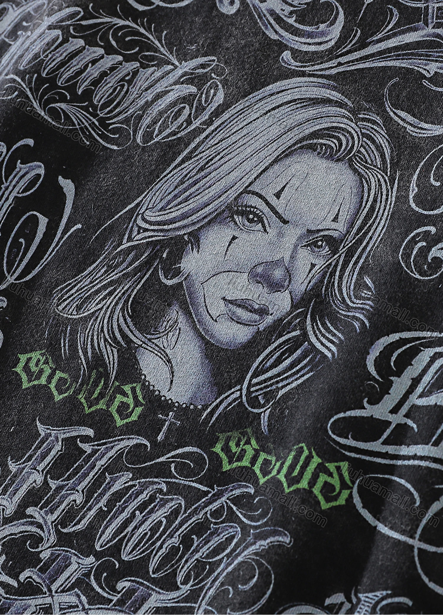 Wholesale Men's Fashion Oversized Crew Neck Short Sleeve Wash Distressed Graphic T-shirt 705# - Liuhuamall