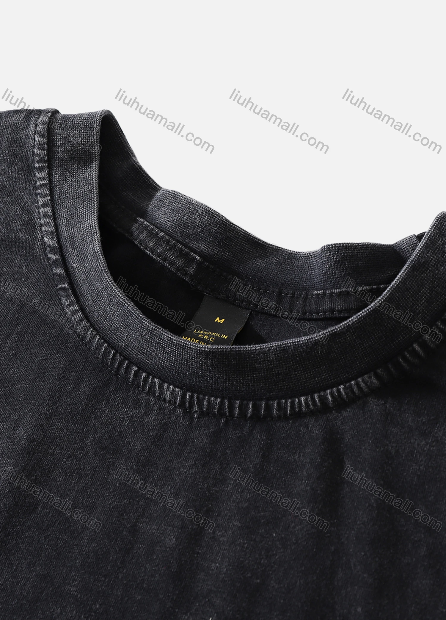 Wholesale Men's Fashion Oversized Crew Neck Short Sleeve Wash Distressed Graphic T-shirt 712# - Liuhuamall