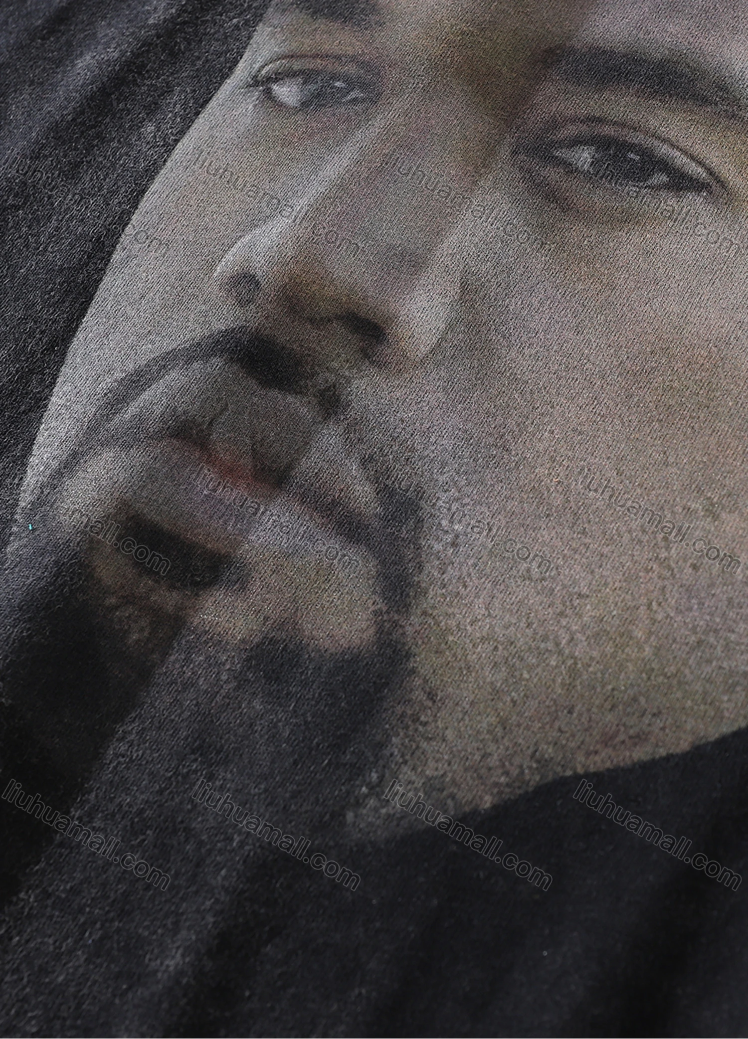 Wholesale Men's Fashion Oversized Crew Neck Short Sleeve Wash Distressed Graphic T-shirt 713# - Liuhuamall