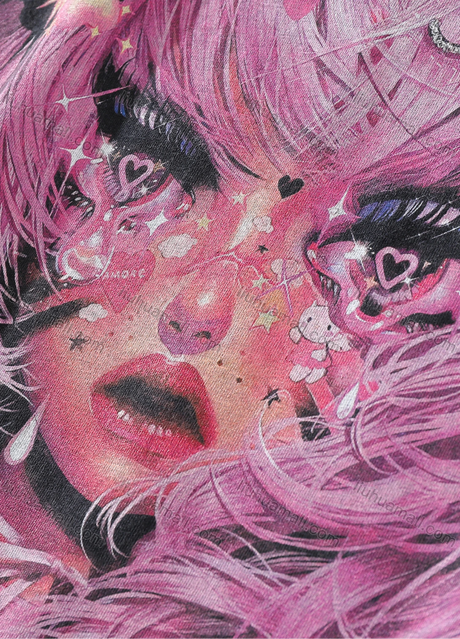 Wholesale Men's Fashion Oversized Crew Neck Short Sleeve Wash Distressed Graphic T-shirt 723# - Liuhuamall