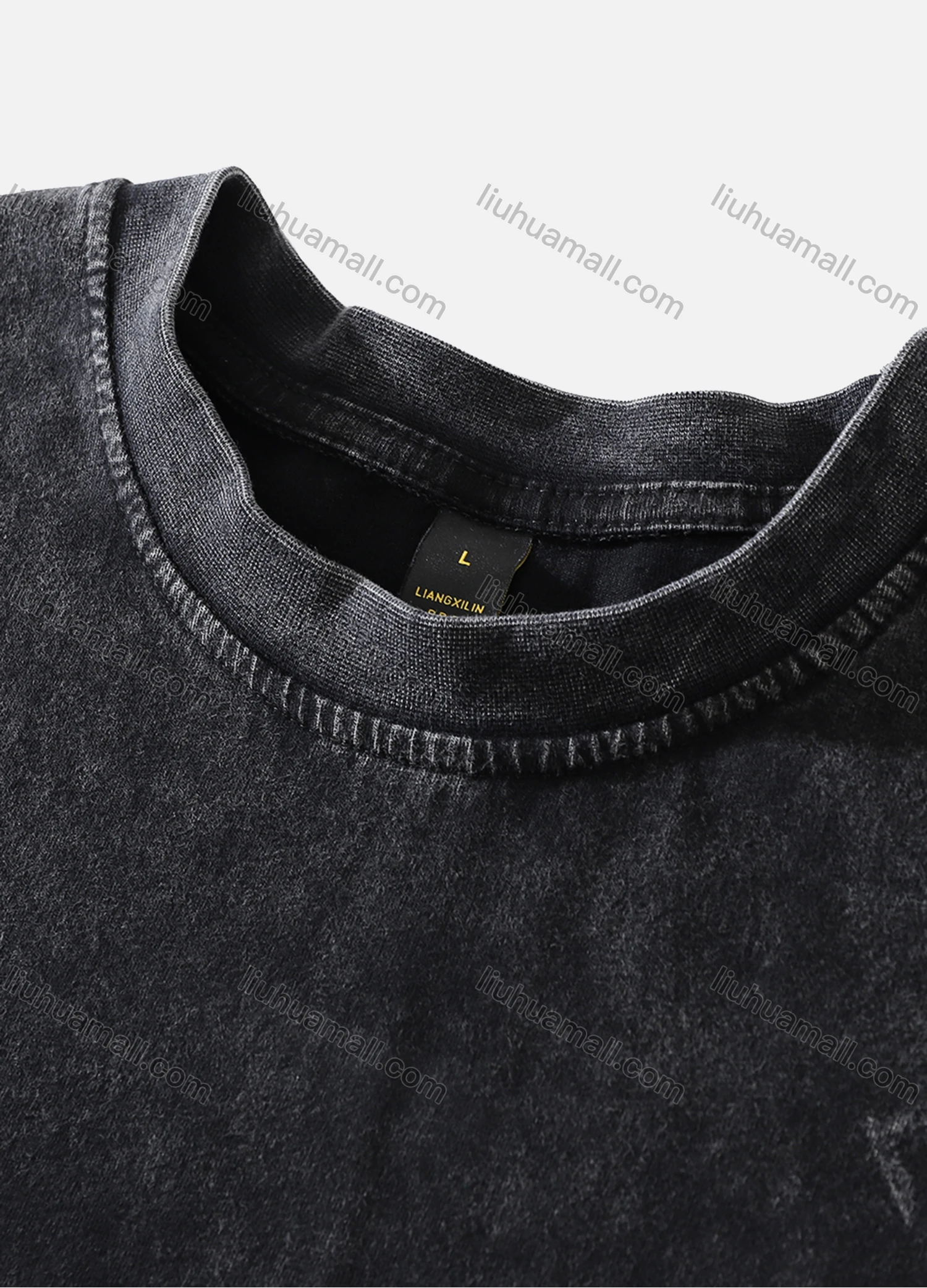 Wholesale Men's Fashion Oversized Crew Neck Short Sleeve Wash Distressed Graphic T-shirt 731# - Liuhuamall