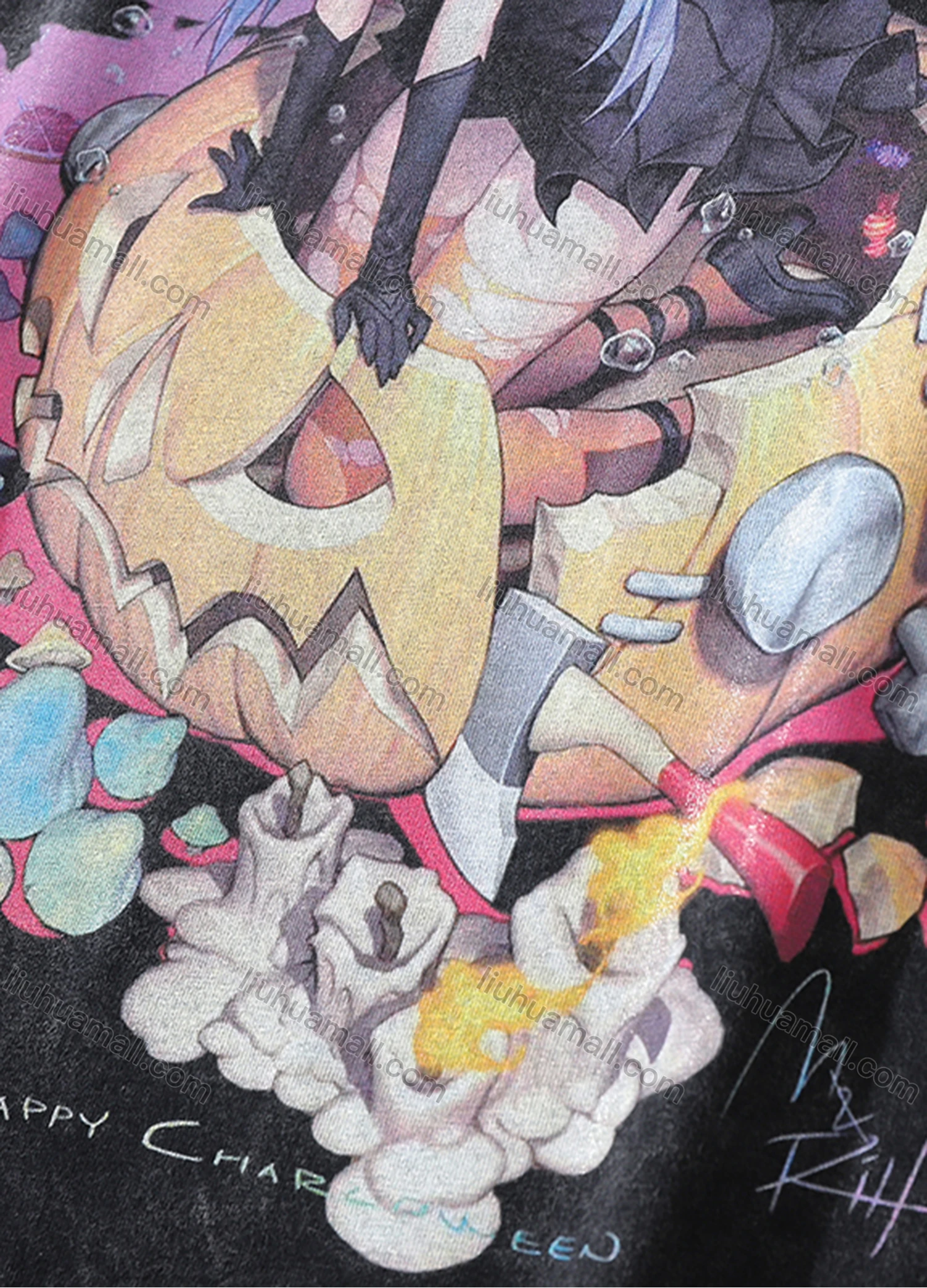 Wholesale Men's Fashion Oversized Crew Neck Short Sleeve Wash Distressed Graphic T-shirt 734# - Liuhuamall