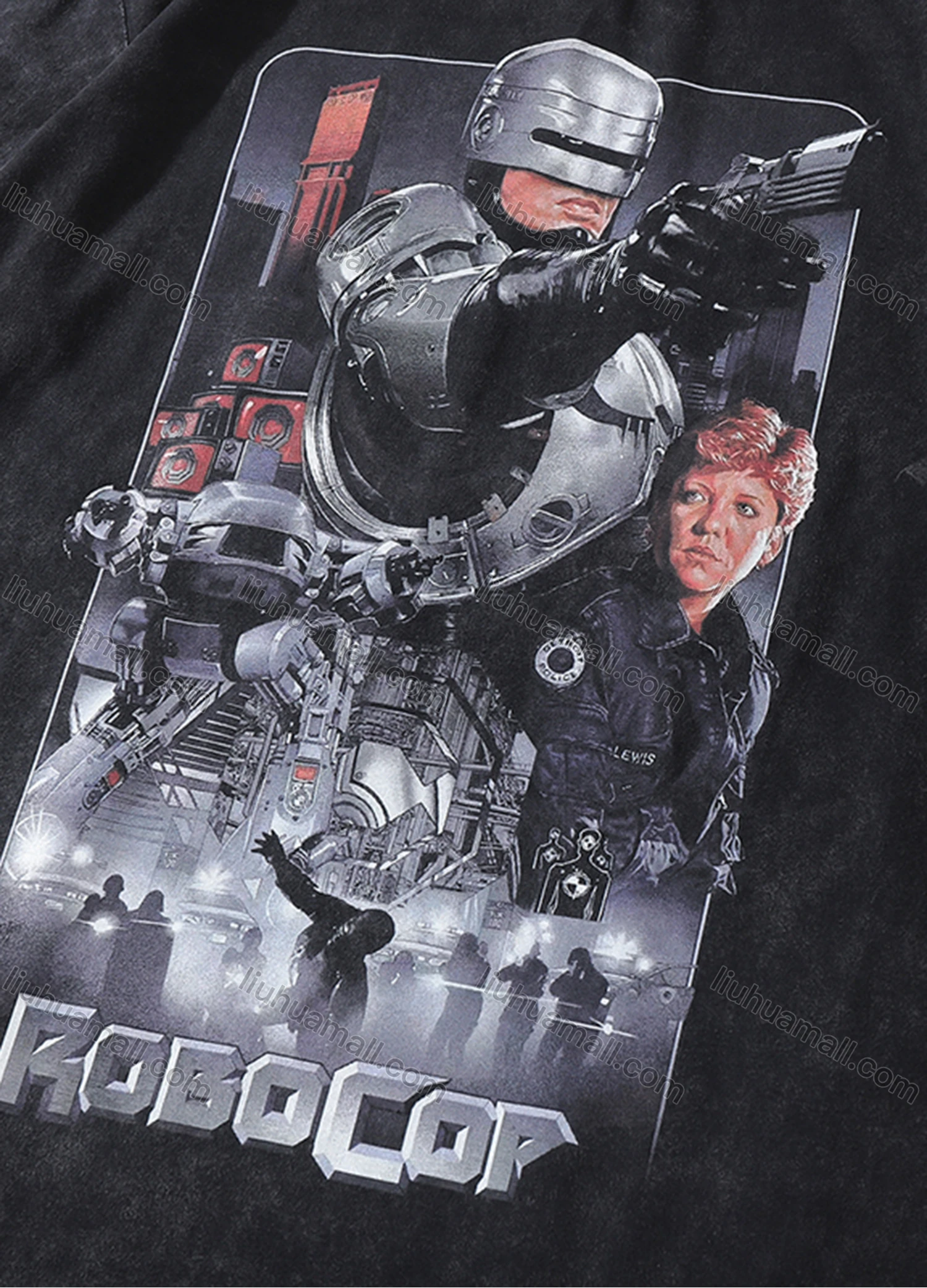 Wholesale Men's Fashion Oversized Crew Neck Short Sleeve Wash Distressed Graphic T-shirt 749# - Liuhuamall