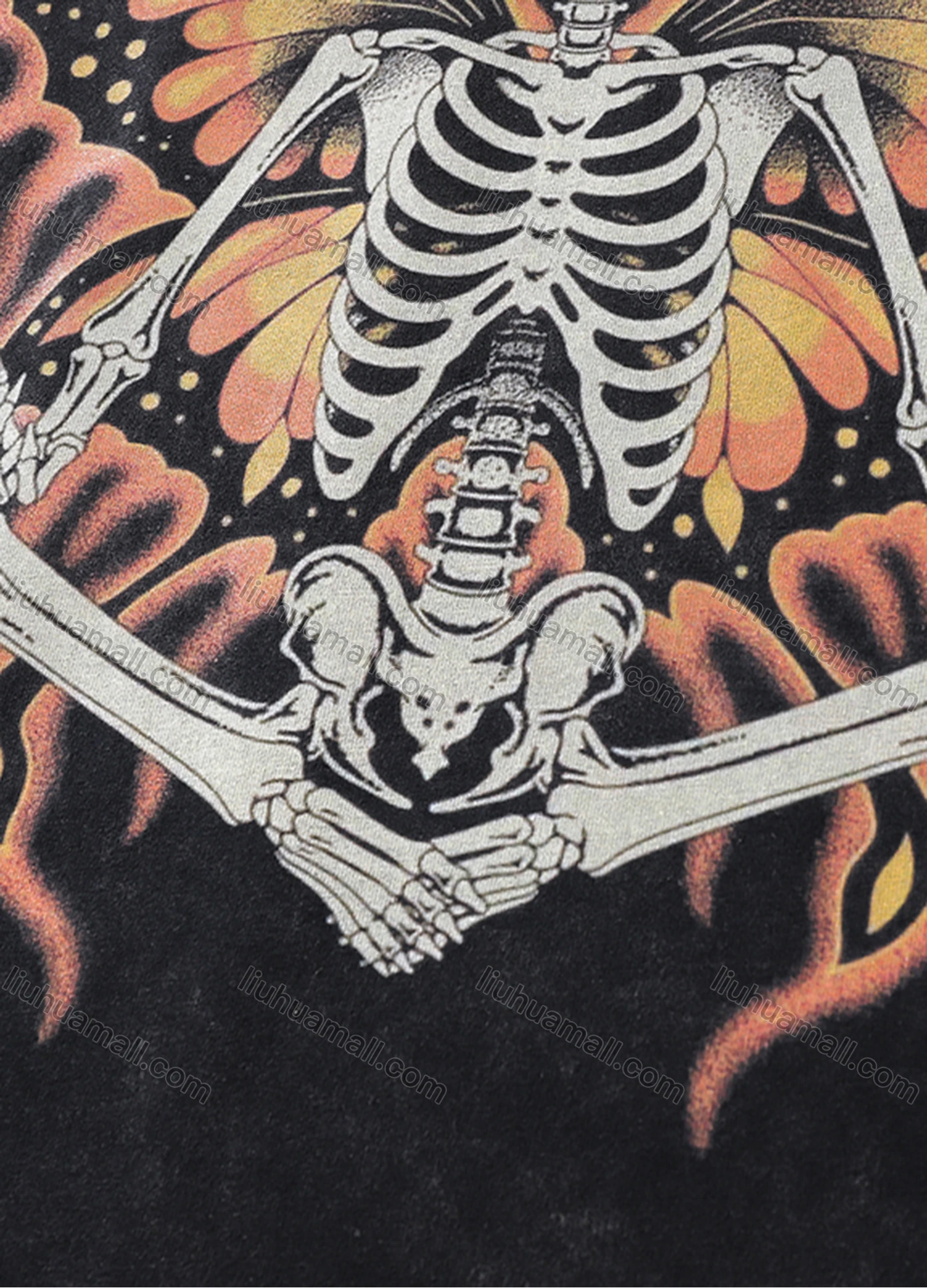 Wholesale Men's Fashion Hip Hop Oversized Crew Neck Short Sleeve Wash Distressed Graphic T-shirt 764# - Liuhuamall