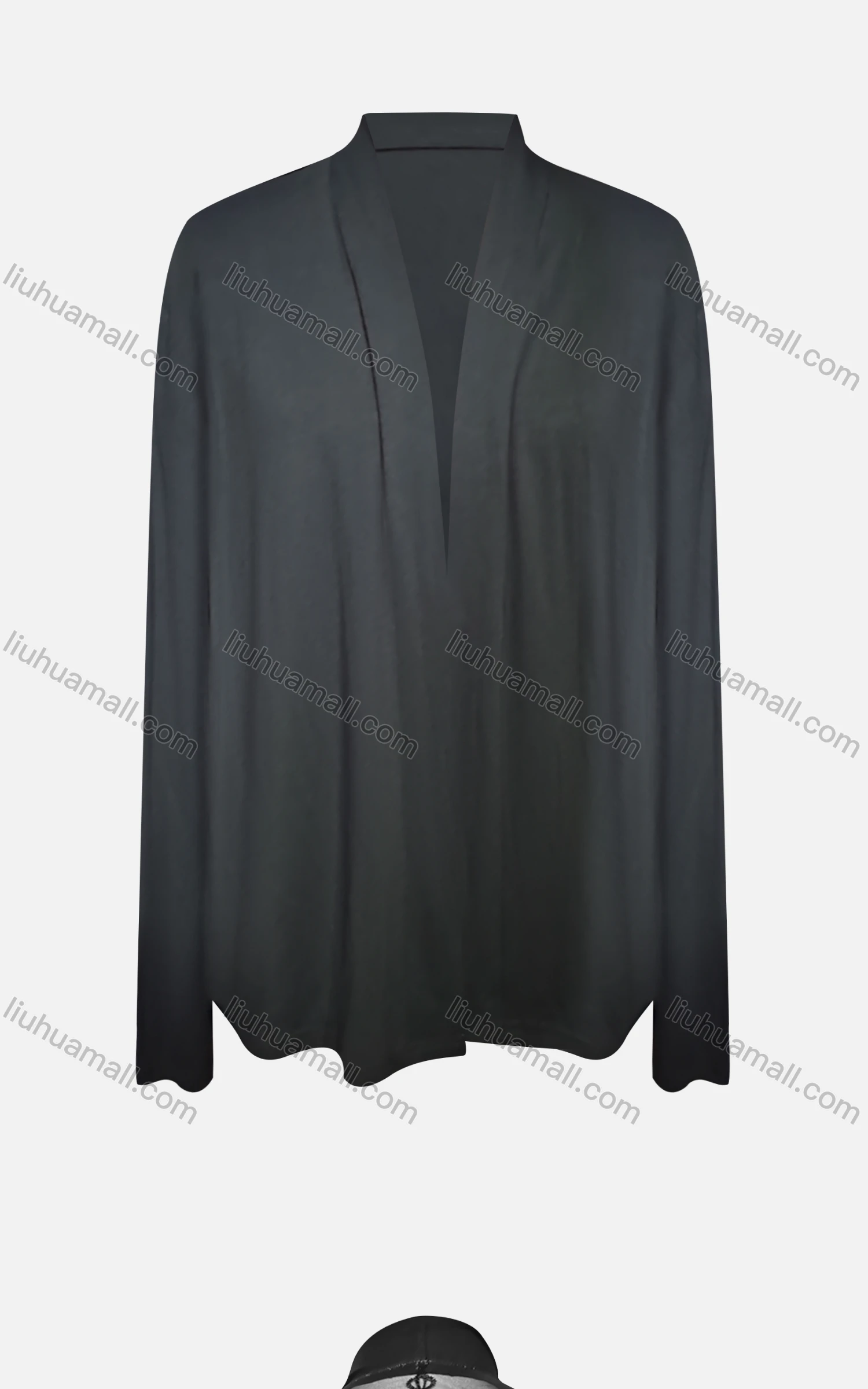 Wholesale Women's Casual Long Sleeve High Neck Plain Embroidered Cardigan - Liuhuamall