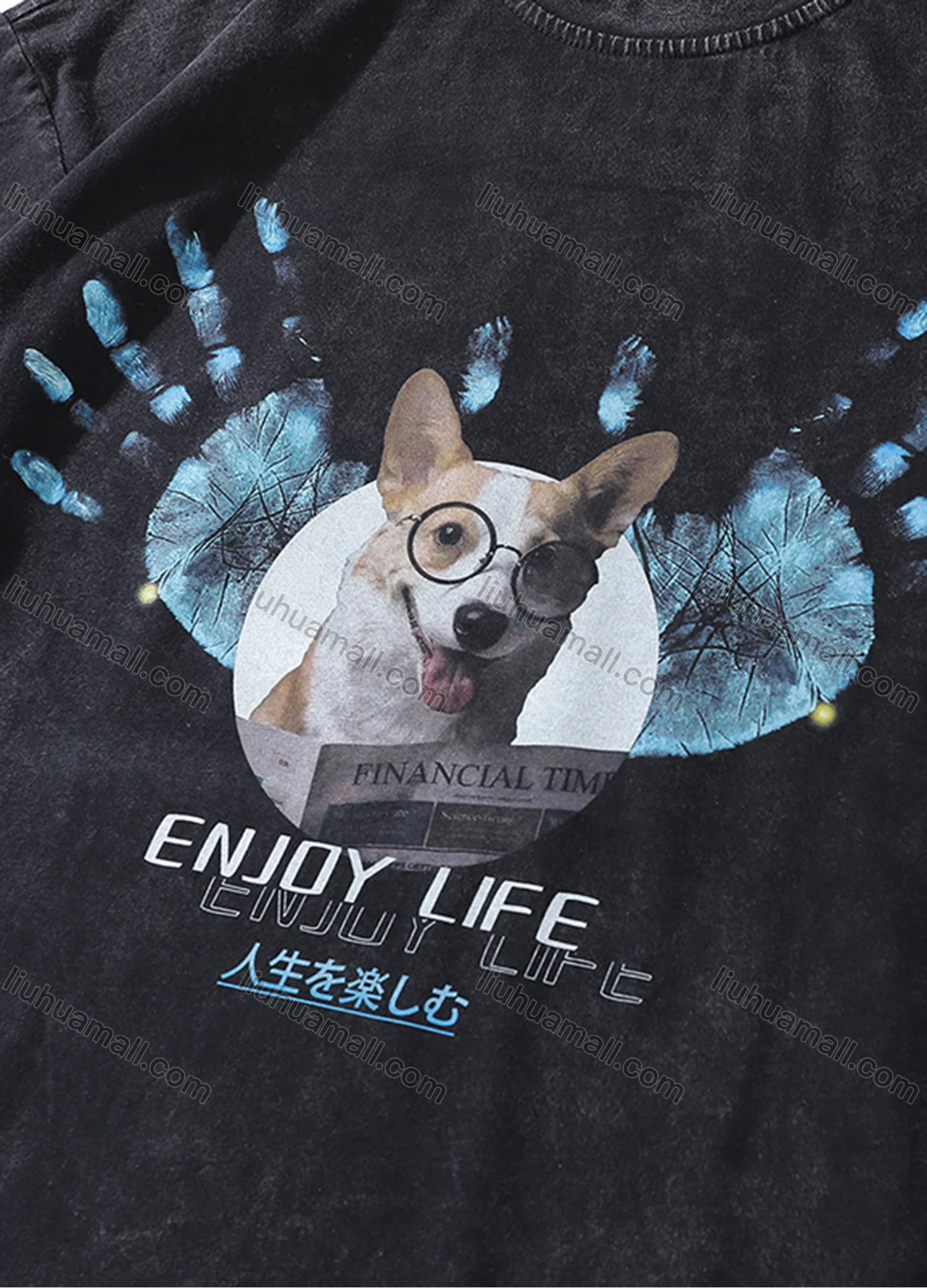 Wholesale Men's Fashion Hip Hop Oversized Crew Neck Short Sleeve Wash Distressed Graphic T-shirt 780# - Liuhuamall