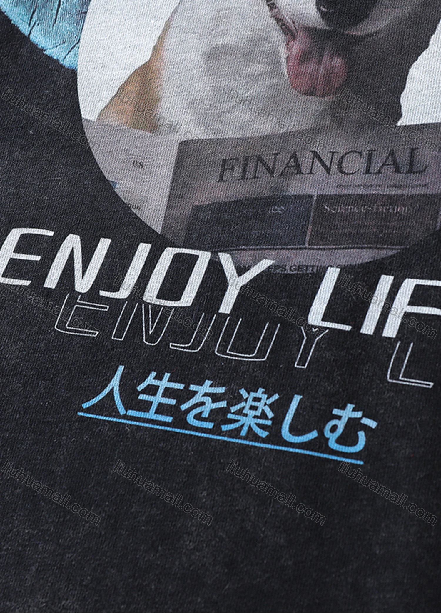 Wholesale Men's Fashion Hip Hop Oversized Crew Neck Short Sleeve Wash Distressed Graphic T-shirt 780# - Liuhuamall