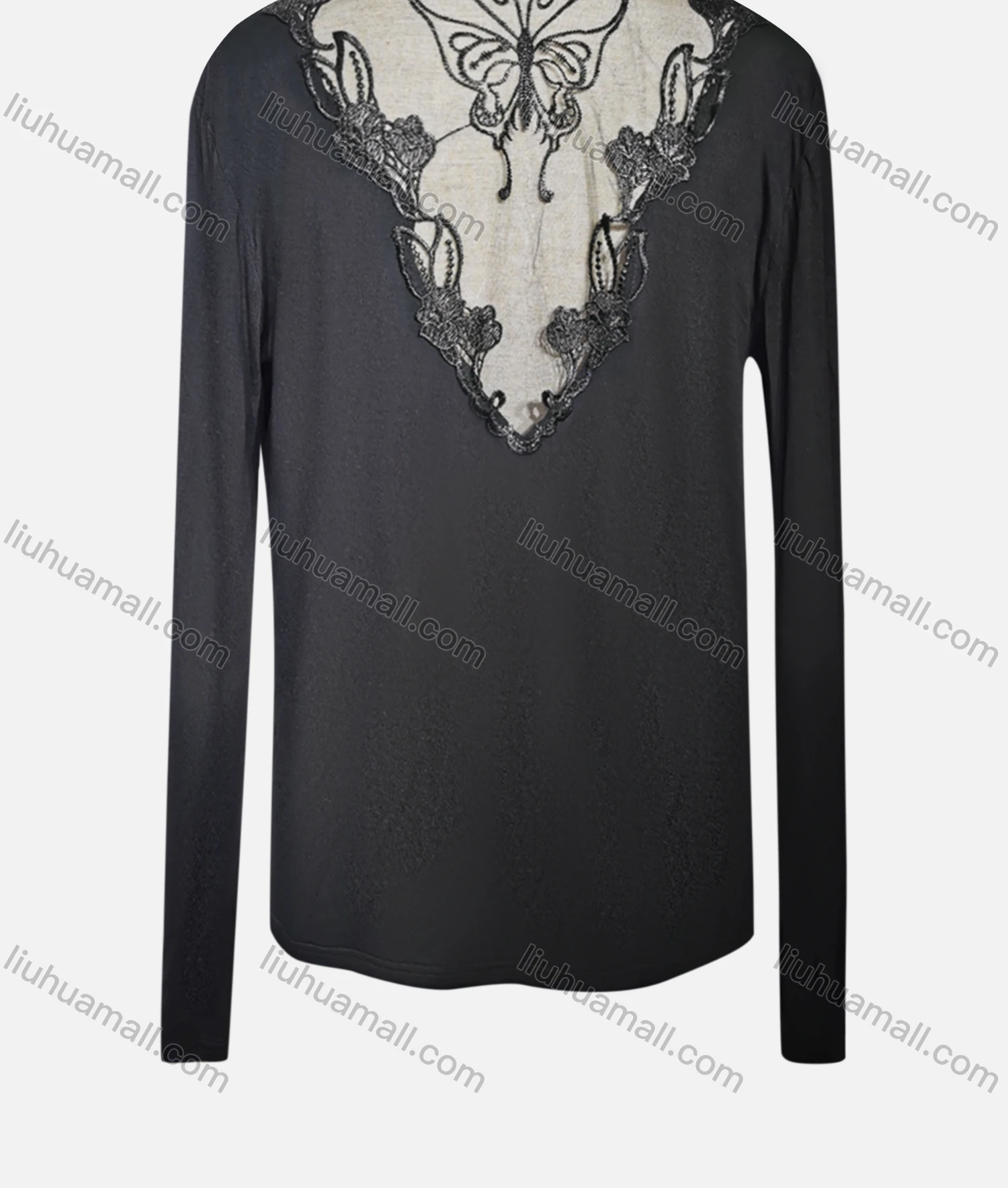Wholesale Women's Casual Long Sleeve High Neck Plain Embroidered Cardigan - Liuhuamall
