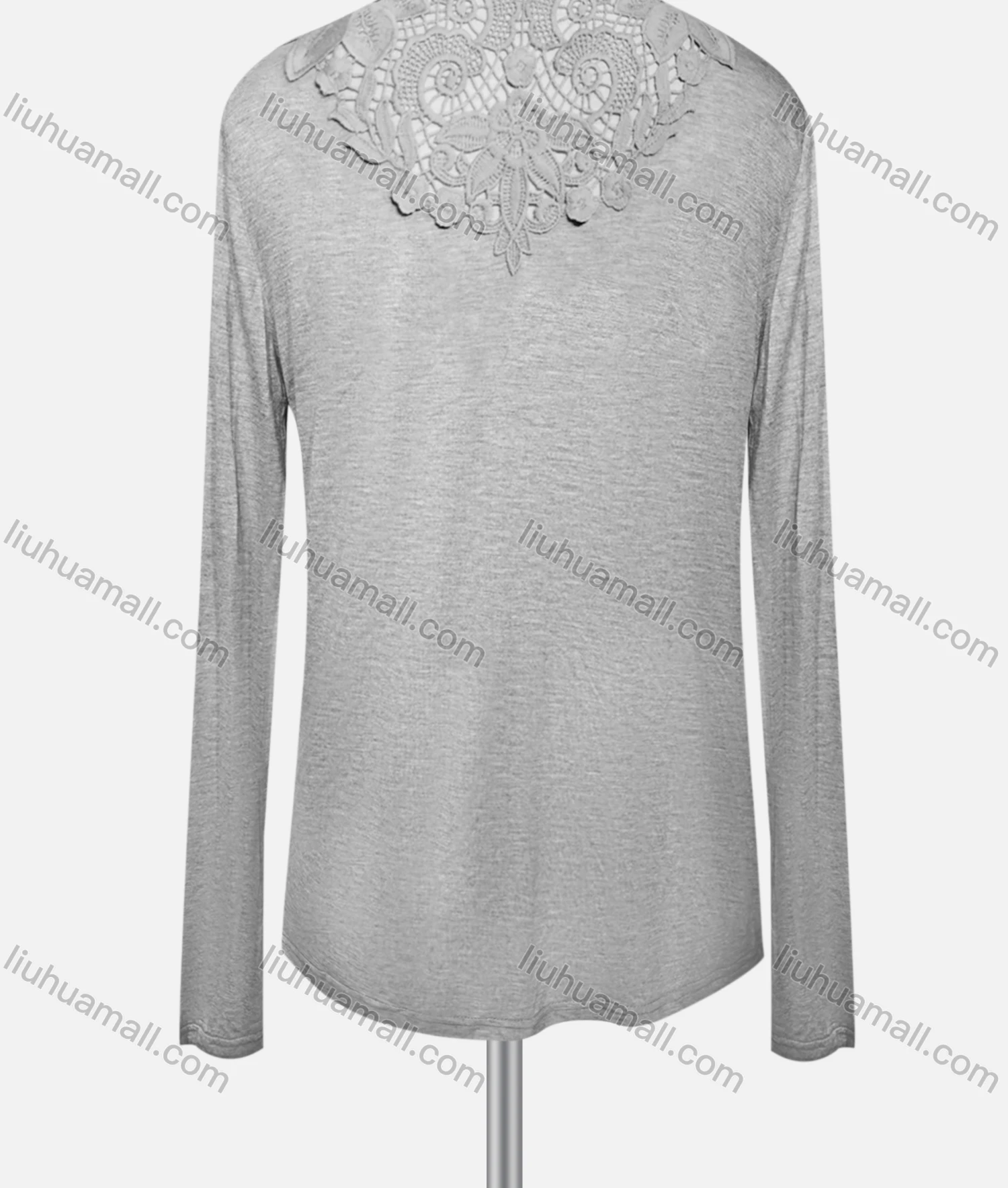 Wholesale Women's Casual Embroidered Long Sleeve High Neck Plain Cardigan - Liuhuamall