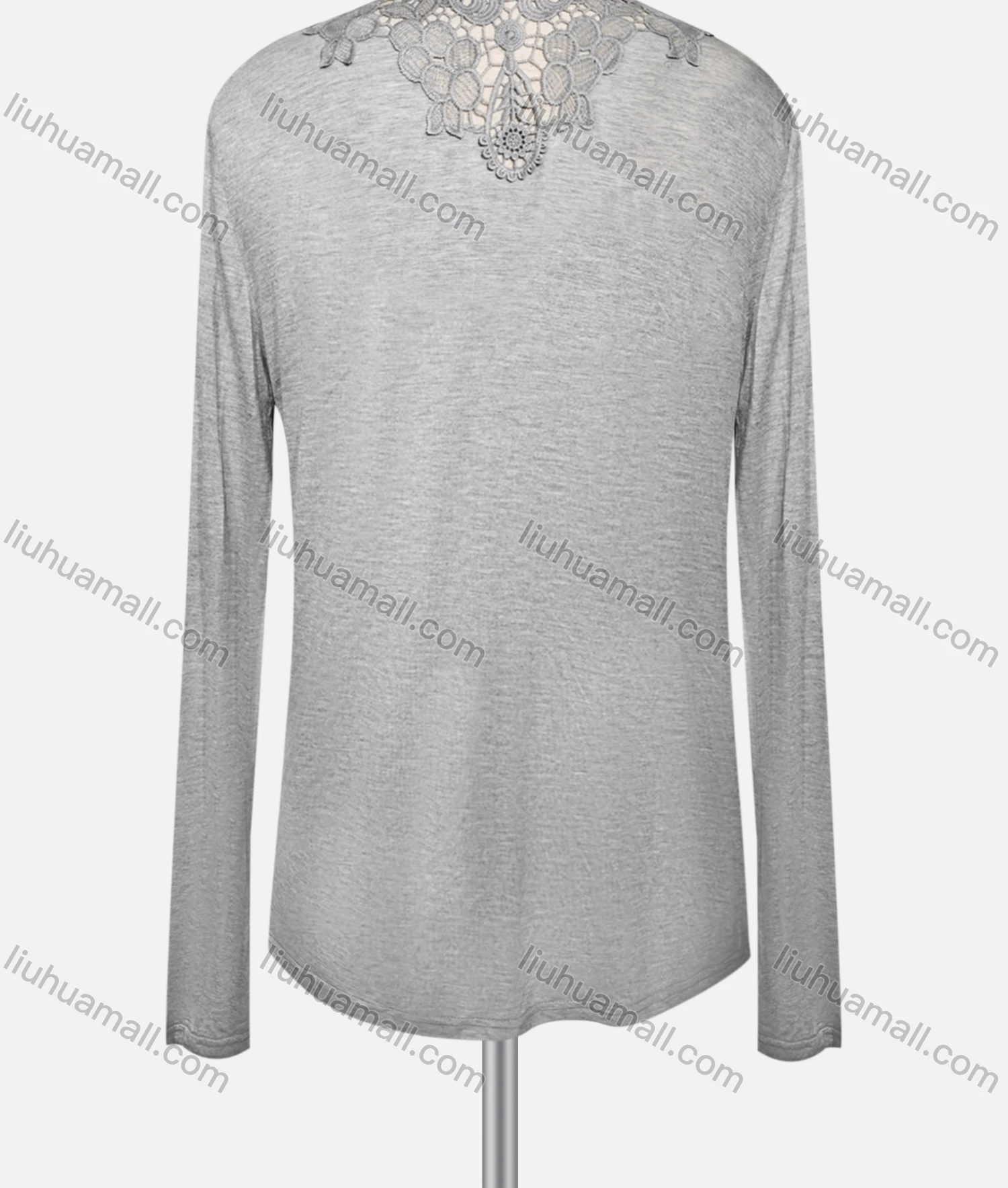 Wholesale Women's Casual Embroidered Long Sleeve High Neck Plain Cardigan - Liuhuamall