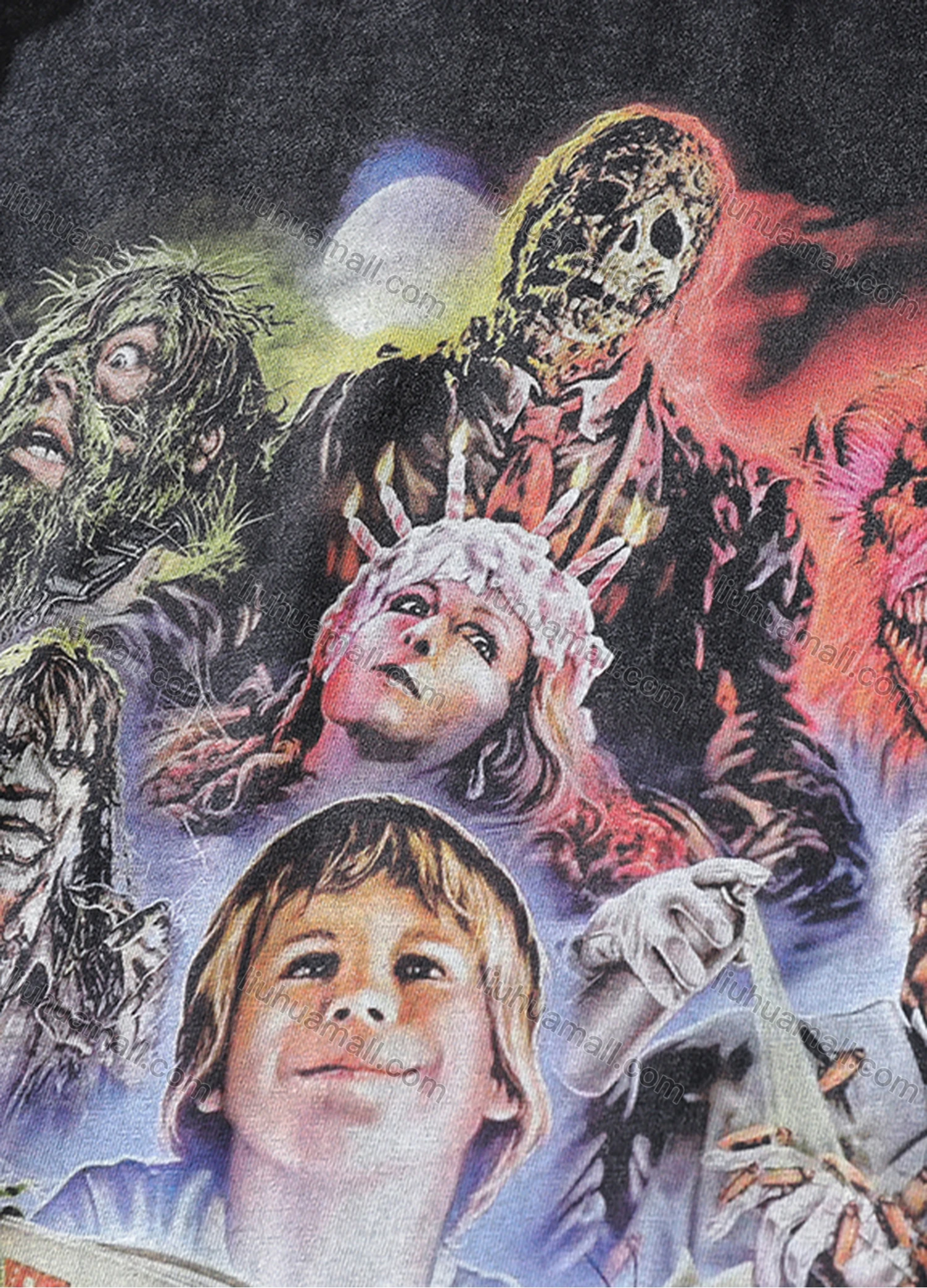 Wholesale Men's Fashion Hip Hop Oversized Crew Neck Short Sleeve Wash Distressed Graphic T-shirt 782# - Liuhuamall