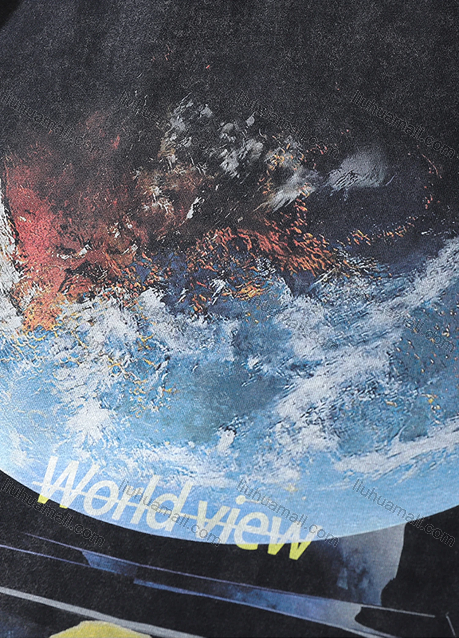 Wholesale Men's Fashion Hip Hop Oversized Crew Neck Short Sleeve Wash Distressed Graphic T-shirt 791# - Liuhuamall