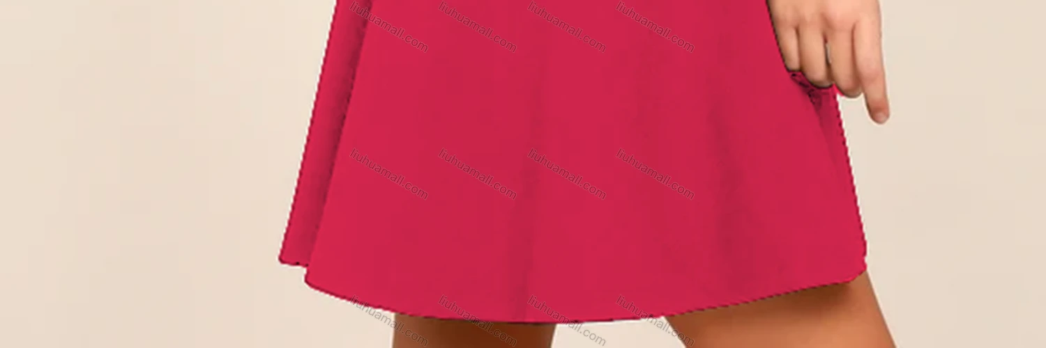 Wholesale Women's Casual Plain Crew Neck Sleeveless High Waist Short Tank Dress - Liuhuamall