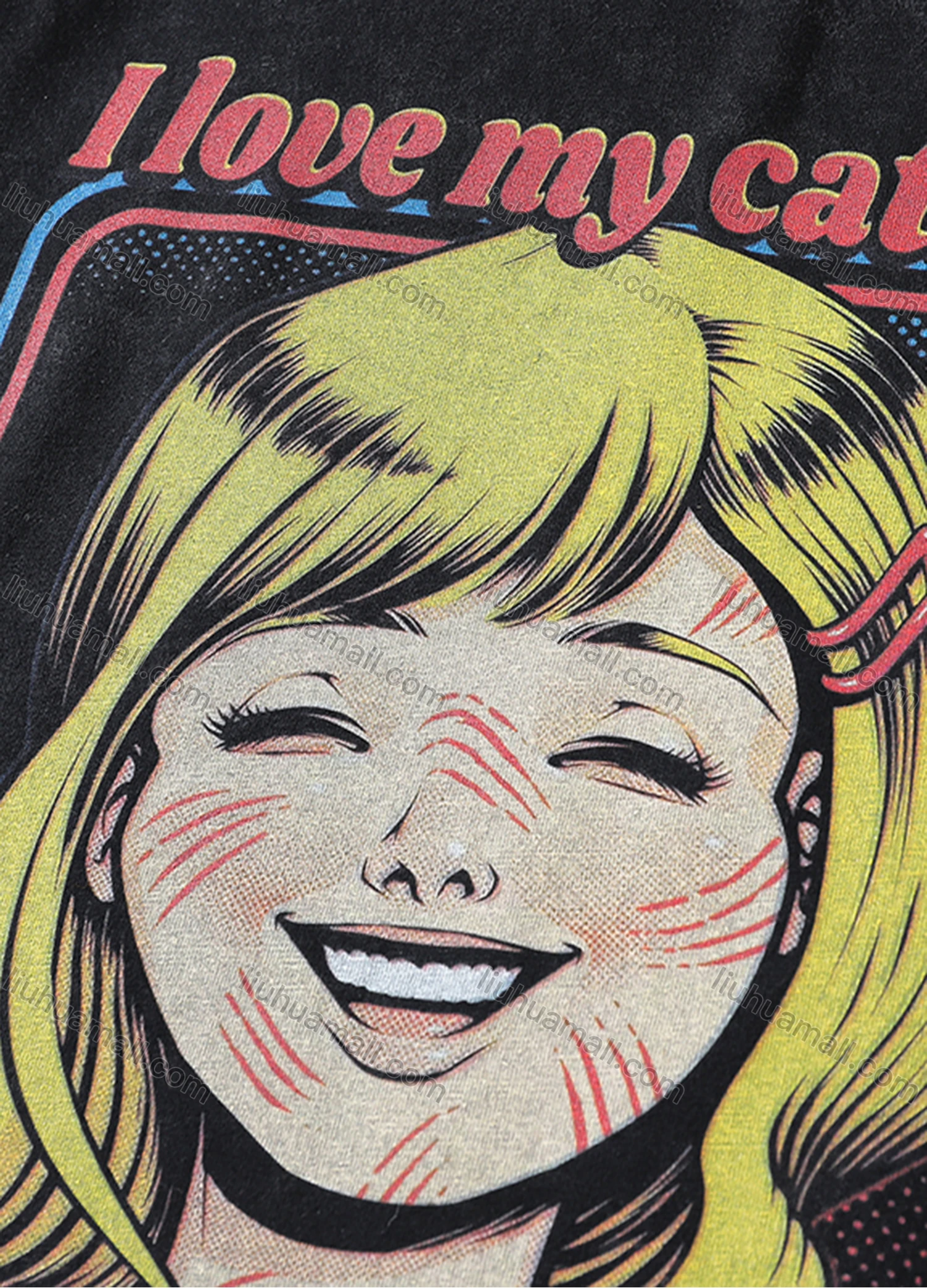 Wholesale Men's Fashion Hip Hop Oversized Crew Neck Short Sleeve Wash Distressed Graphic T-shirt 796# - Liuhuamall