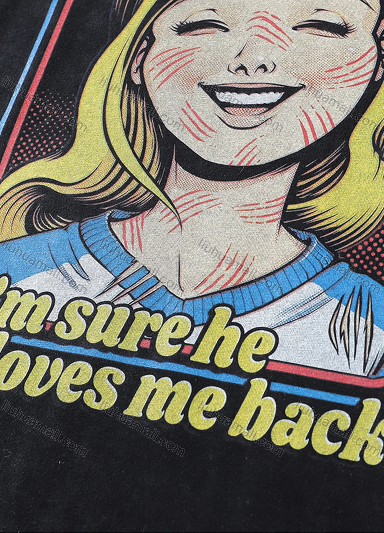 Wholesale Men's Fashion Hip Hop Oversized Crew Neck Short Sleeve Wash Distressed Graphic T-shirt 796# - Liuhuamall