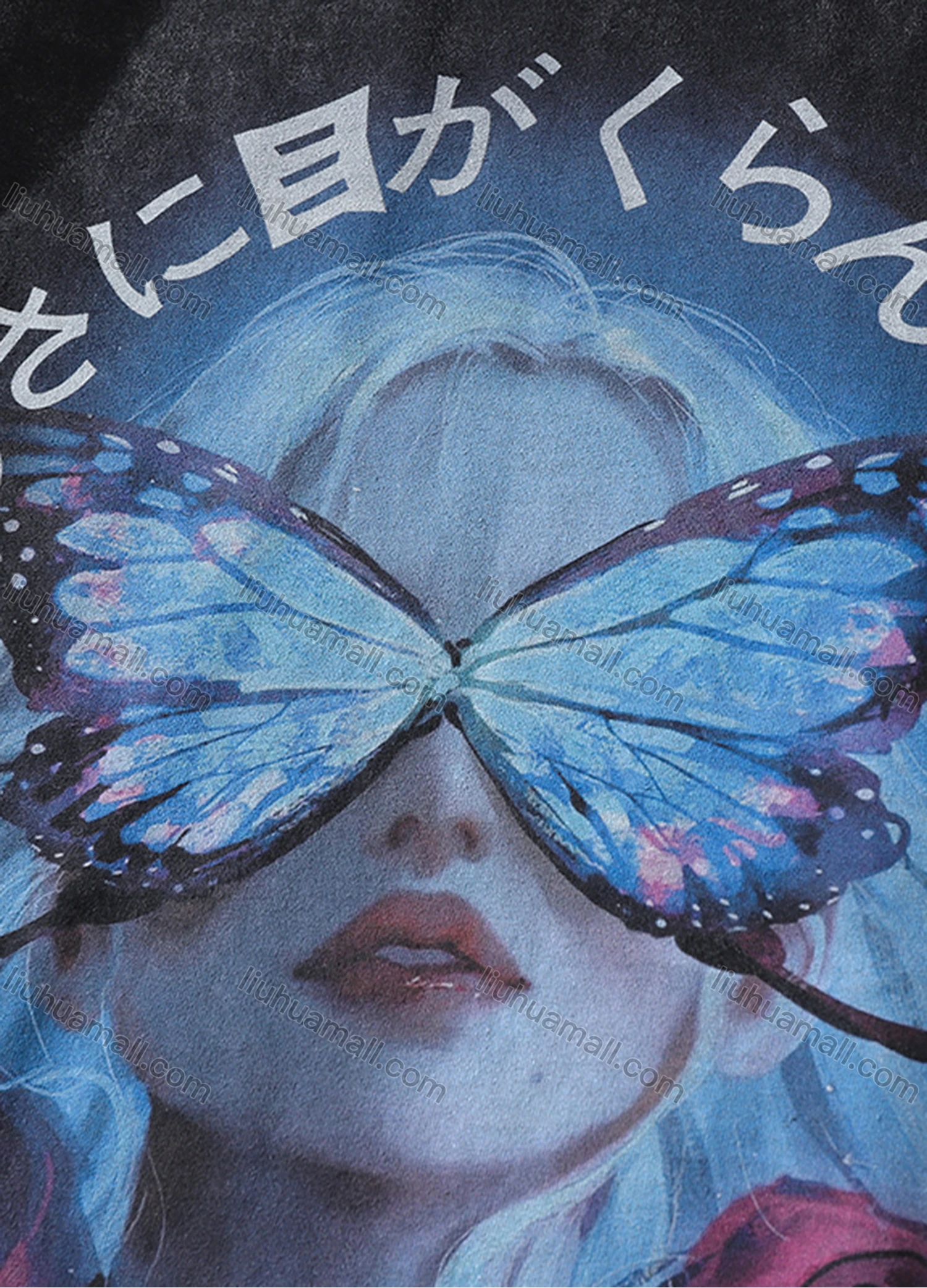 Wholesale Men's Fashion Hip Hop Oversized Crew Neck Short Sleeve Wash Distressed Graphic T-shirt 798# - Liuhuamall