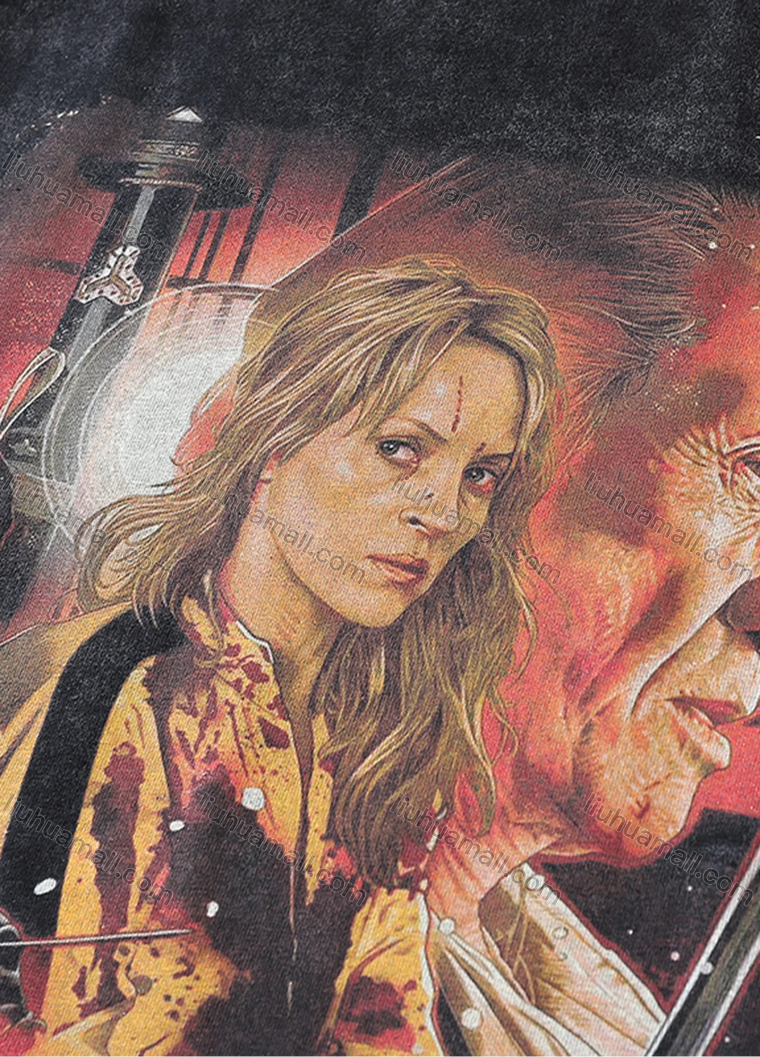 Wholesale Men's Fashion Hip Hop Oversized Crew Neck Short Sleeve Wash Distressed Graphic T-shirt 800# - Liuhuamall