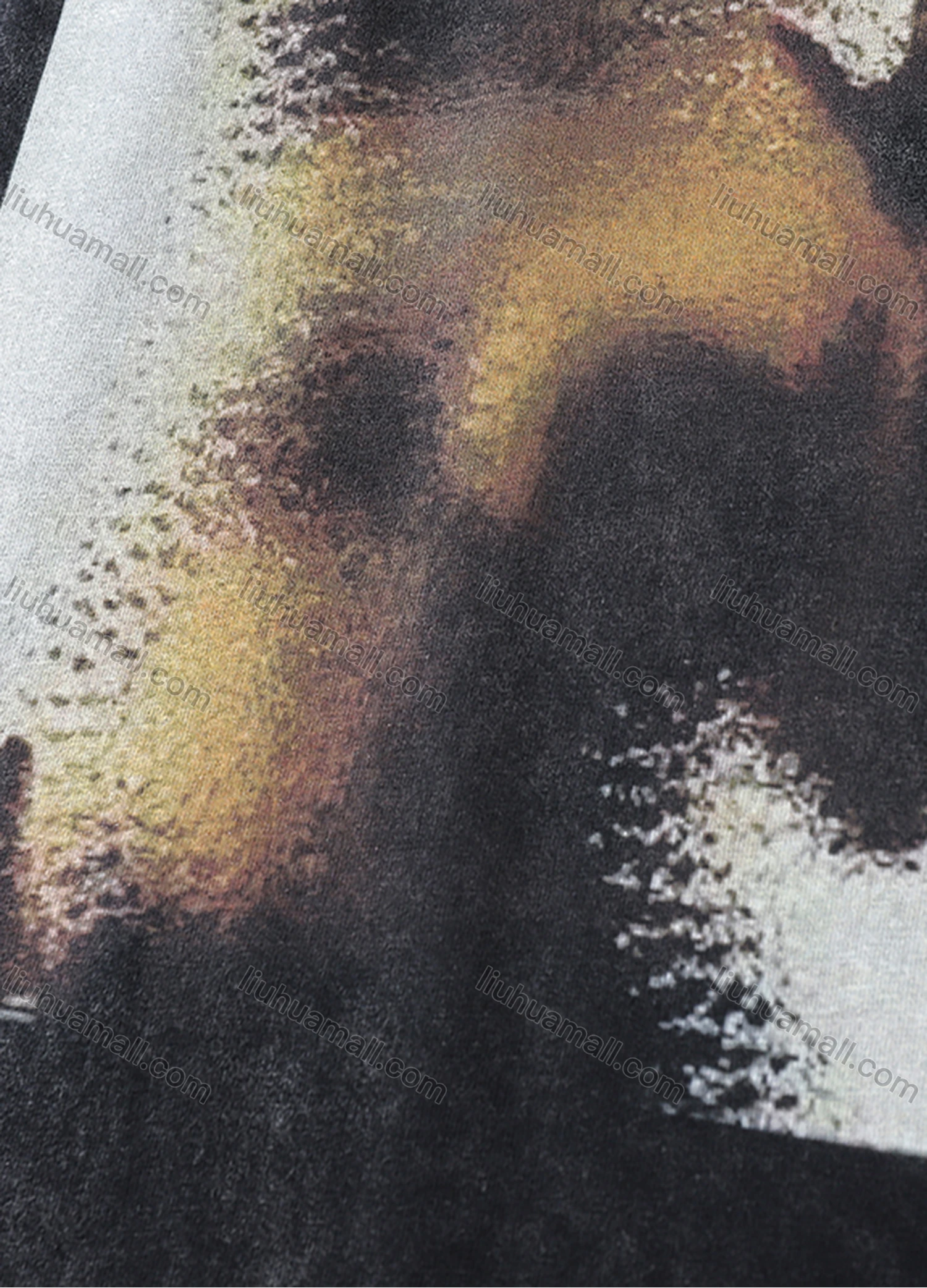 Wholesale Men's Fashion Hip Hop Oversized Crew Neck Short Sleeve Wash Distressed Graphic T-shirt 803# - Liuhuamall