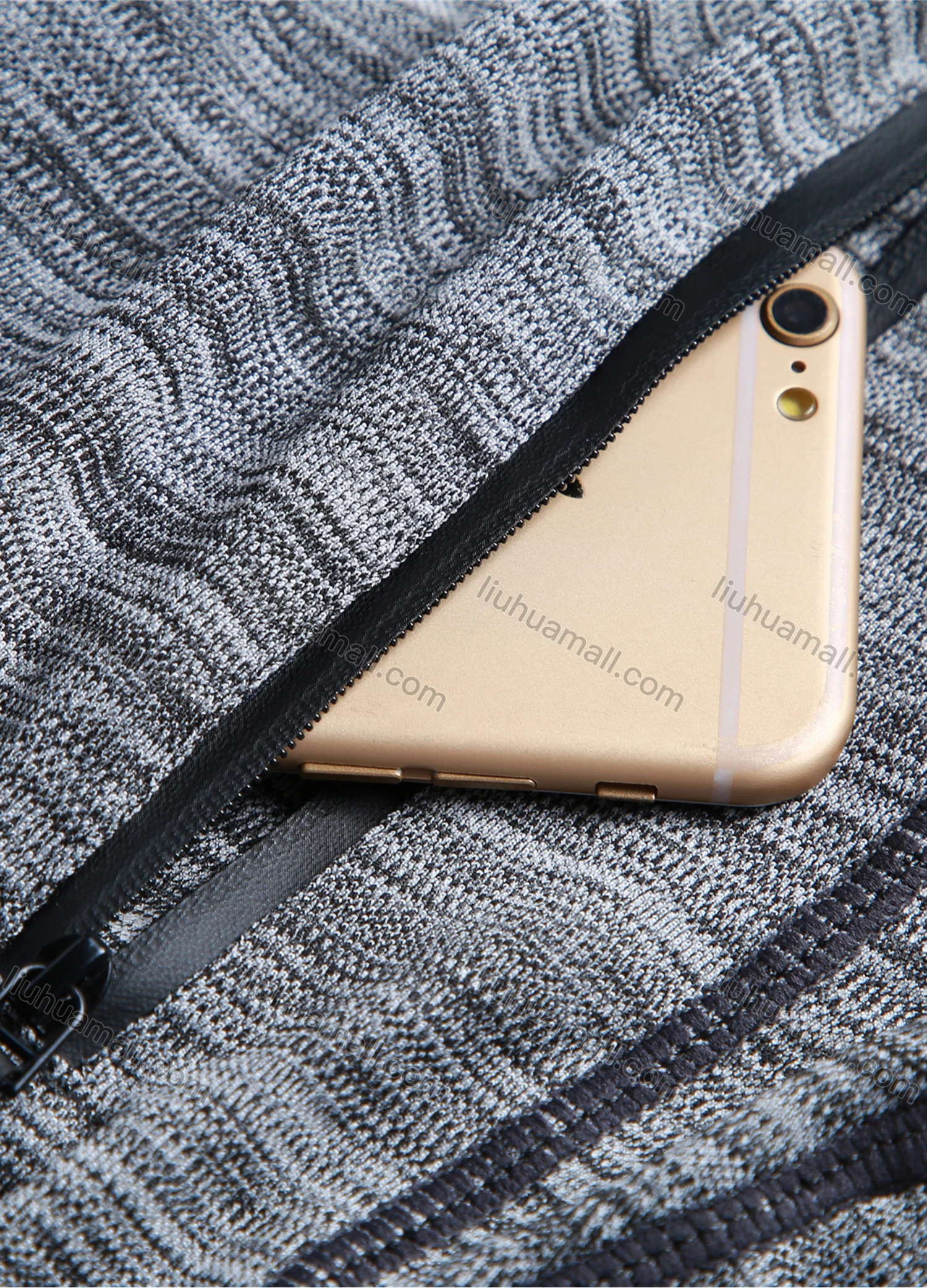 Wholesale Men's Athletic Workout Elastic Waist Zipper Pockets Ankle Length Gym Running Pants K602# - Liuhuamall