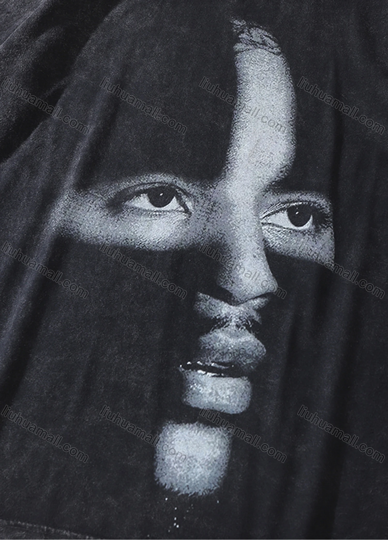 Wholesale Men's Fashion Hip Hop Oversized Crew Neck Short Sleeve Wash Distressed Graphic T-shirt 805# - Liuhuamall