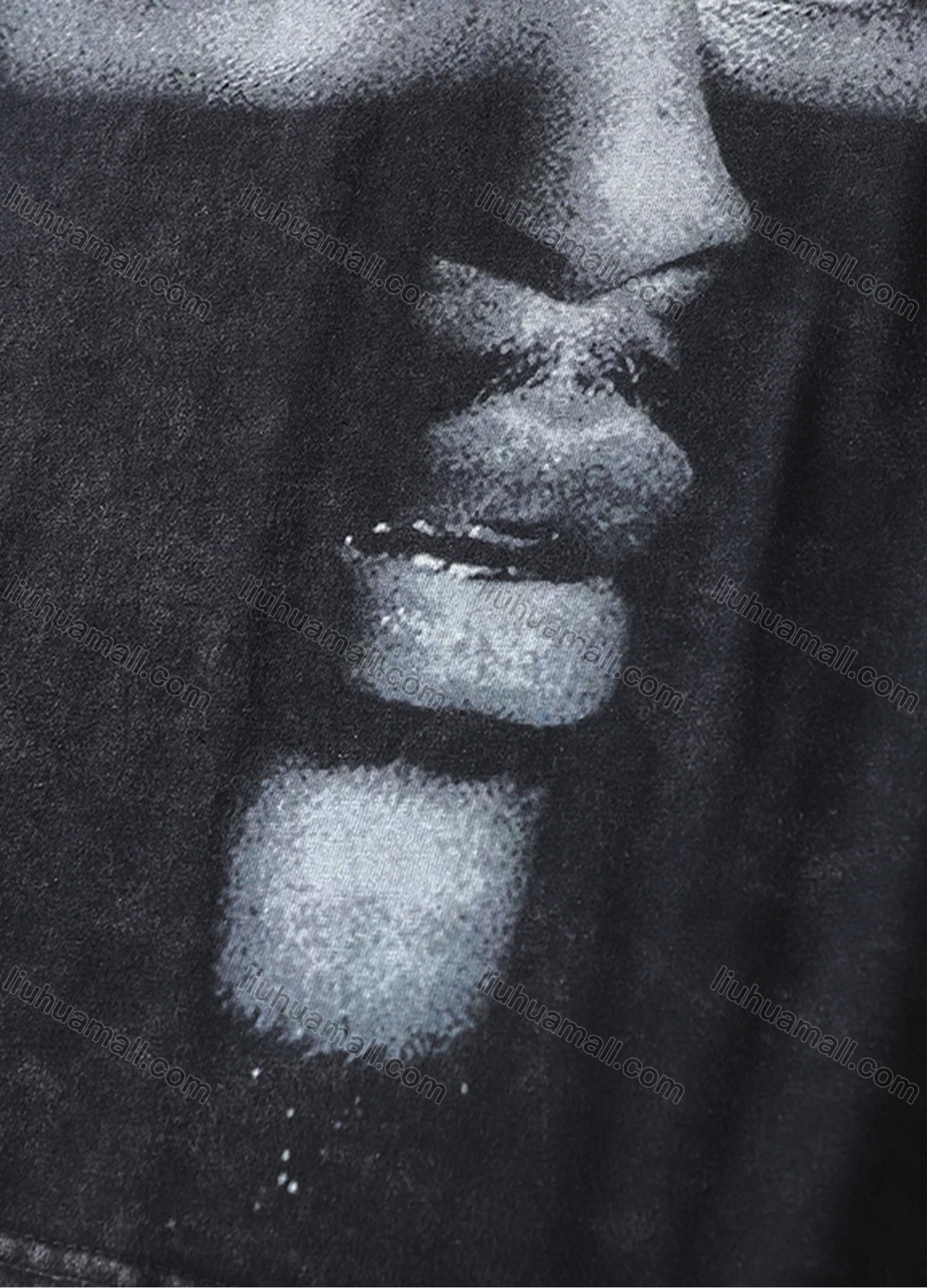 Wholesale Men's Fashion Hip Hop Oversized Crew Neck Short Sleeve Wash Distressed Graphic T-shirt 805# - Liuhuamall