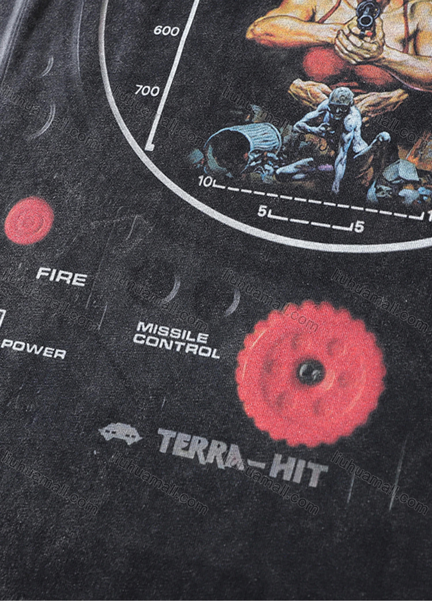 Wholesale Men's Fashion Hip Hop Oversized Crew Neck Short Sleeve Wash Distressed Graphic T-shirt 806# - Liuhuamall