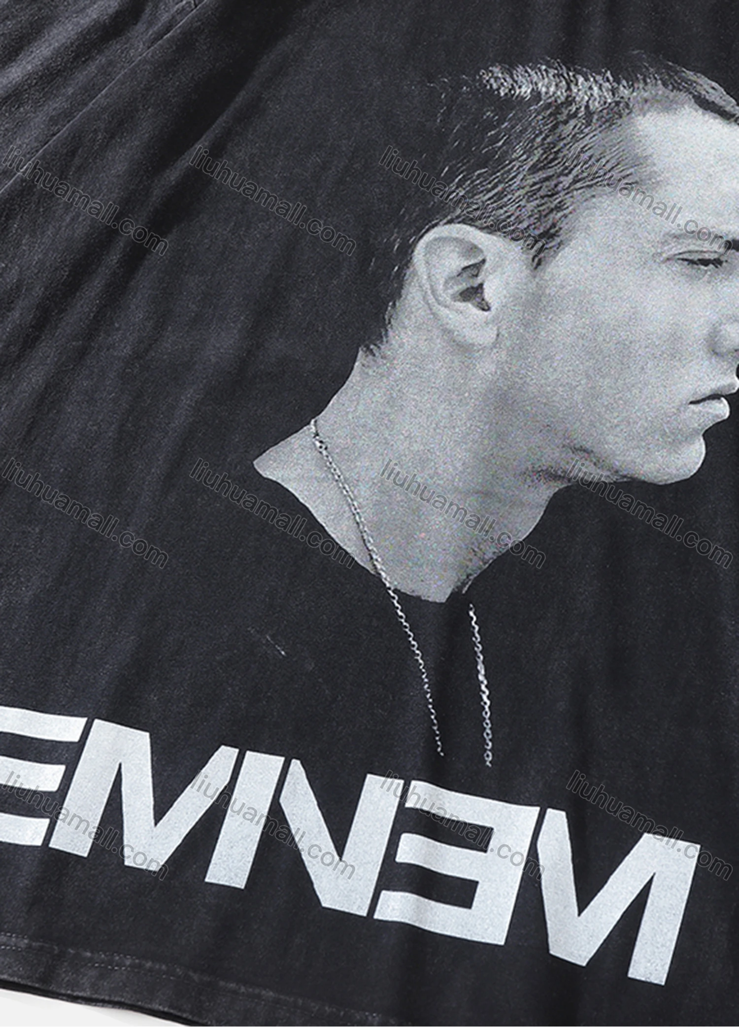 Wholesale Men's Fashion Hip Hop Oversized Crew Neck Short Sleeve Wash Distressed Graphic T-shirt 807# - Liuhuamall