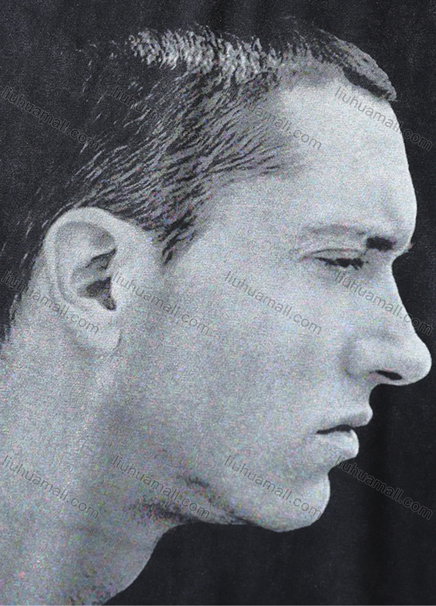 Wholesale Men's Fashion Hip Hop Oversized Crew Neck Short Sleeve Wash Distressed Graphic T-shirt 807# - Liuhuamall