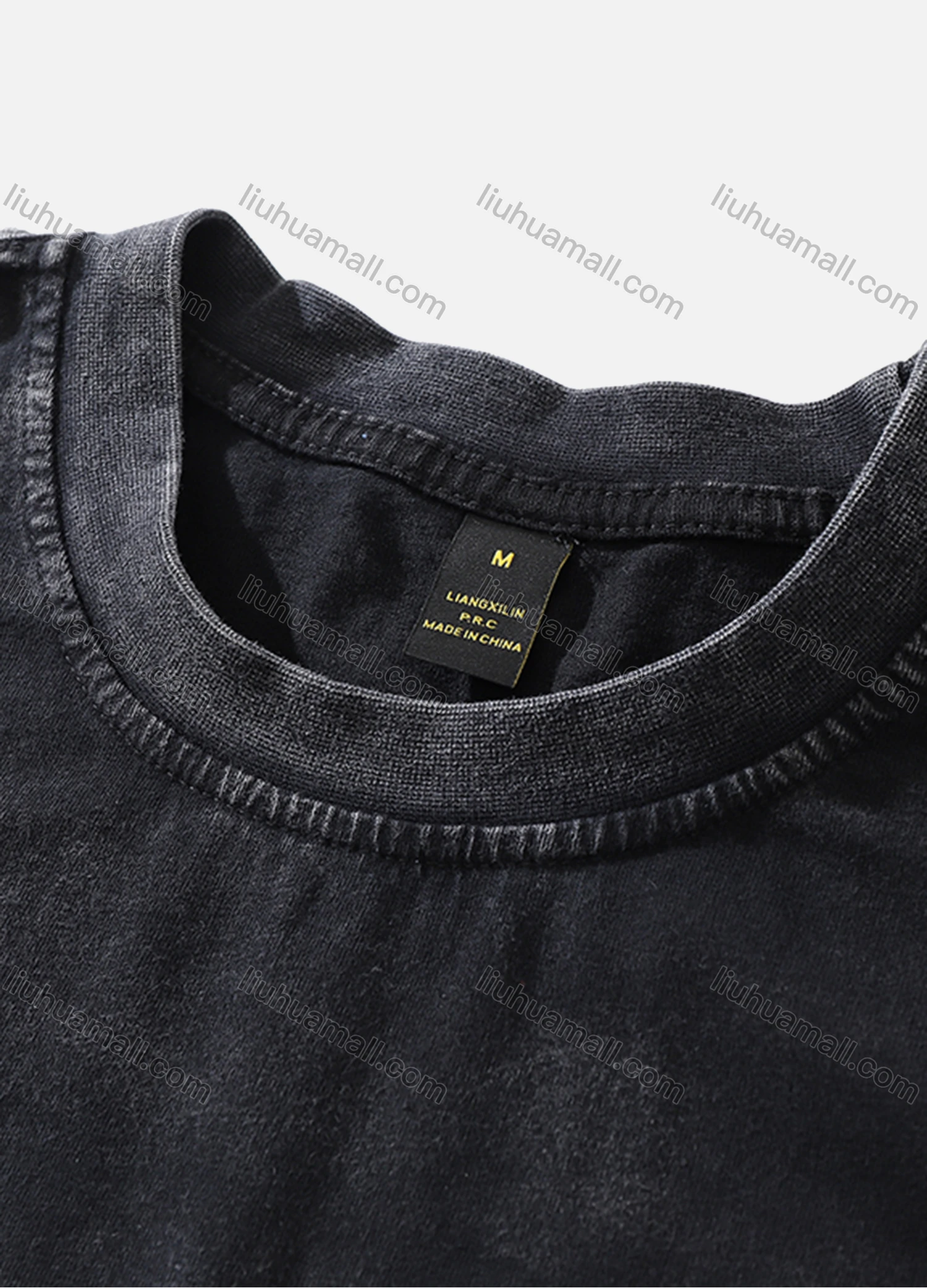 Wholesale Men's Fashion Hip Hop Oversized Crew Neck Short Sleeve Wash Distressed Graphic T-shirt 809# - Liuhuamall