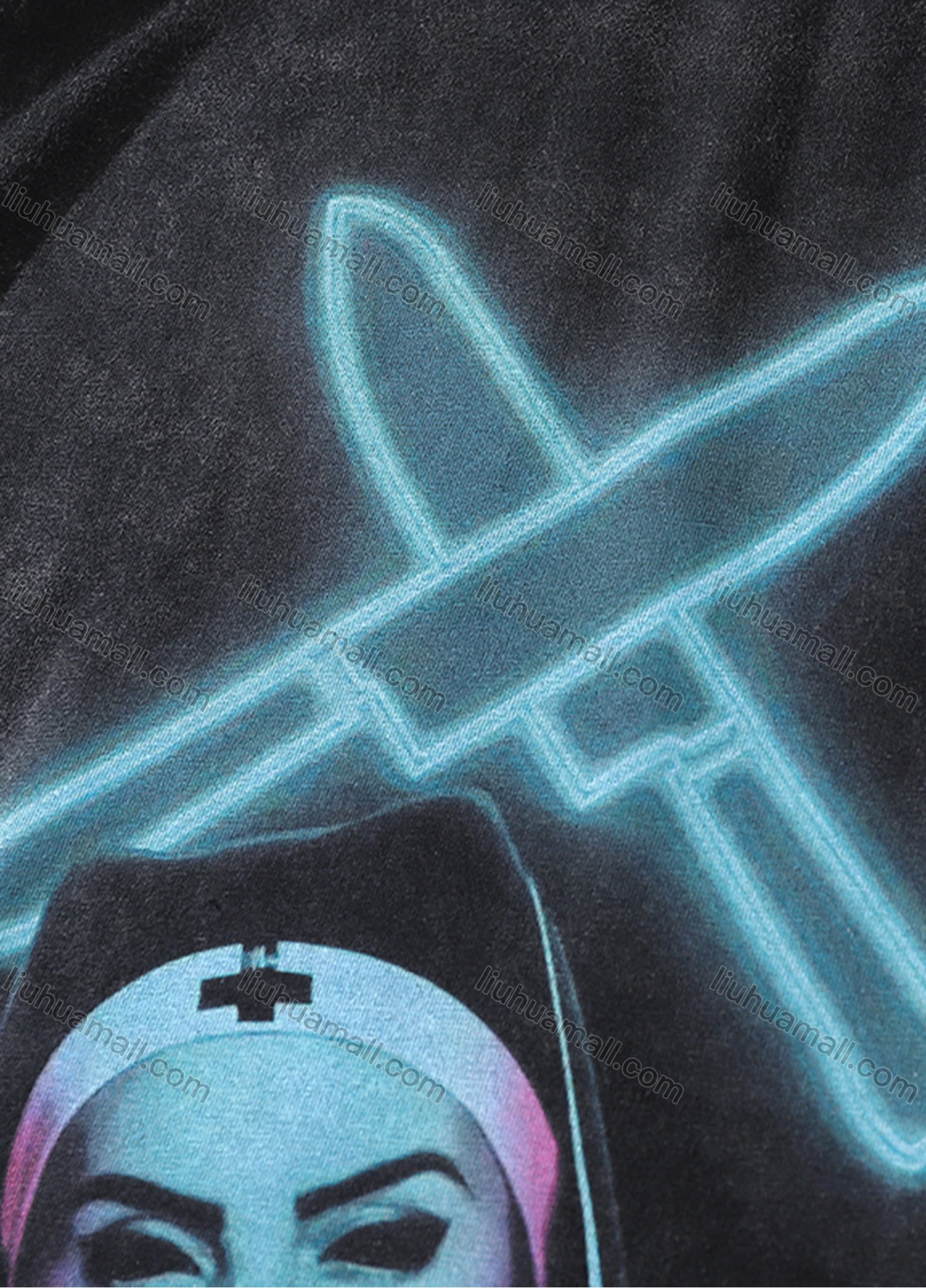 Wholesale Men's Fashion Hip Hop Oversized Crew Neck Short Sleeve Wash Distressed Graphic T-shirt 809# - Liuhuamall