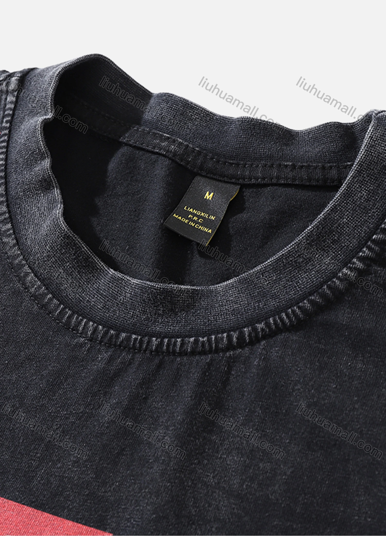 Wholesale Men's Fashion Hip Hop Oversized Crew Neck Short Sleeve Wash Distressed Graphic T-shirt 810# - Liuhuamall