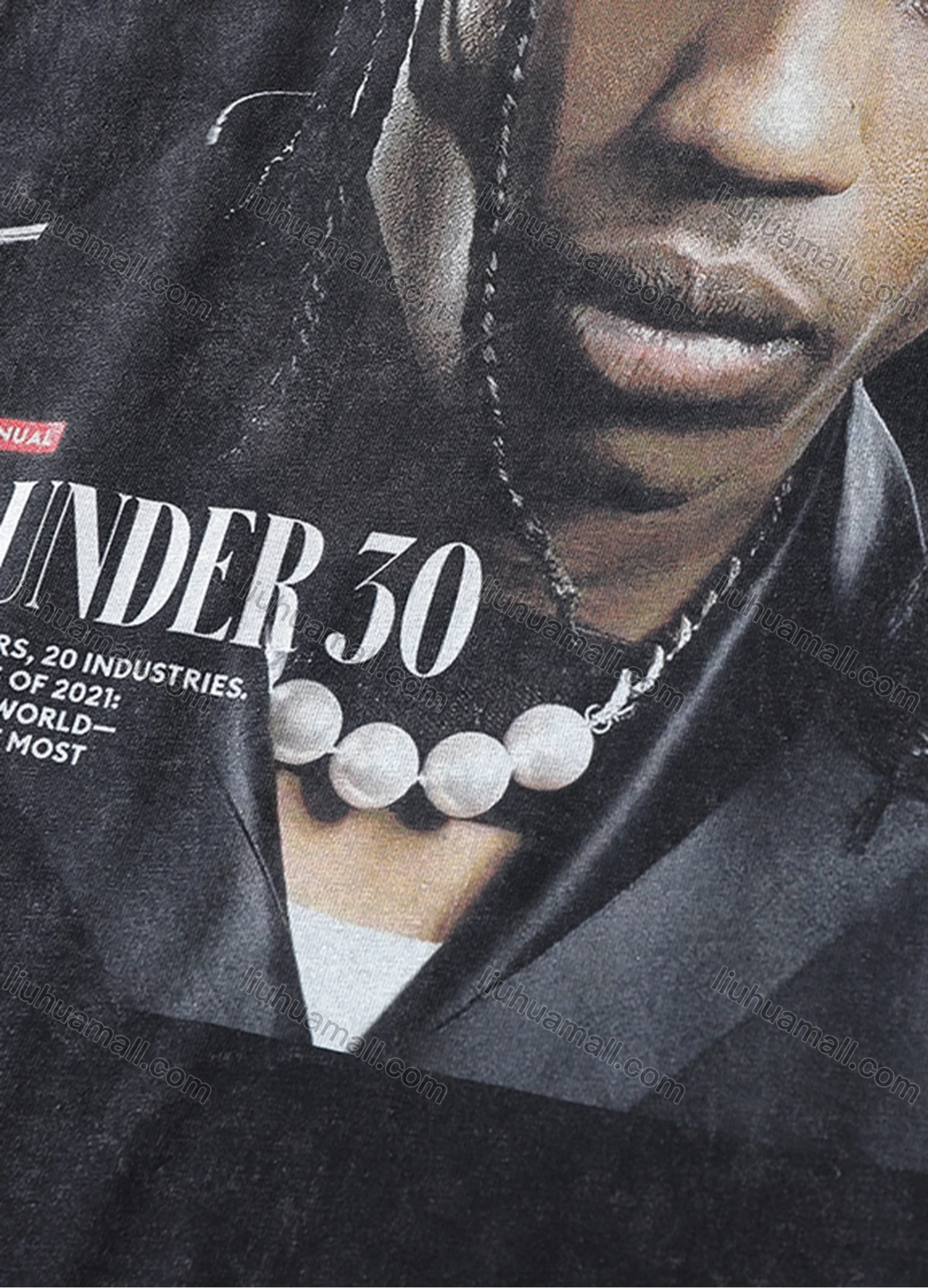 Wholesale Men's Fashion Hip Hop Oversized Crew Neck Short Sleeve Wash Distressed Graphic T-shirt 810# - Liuhuamall