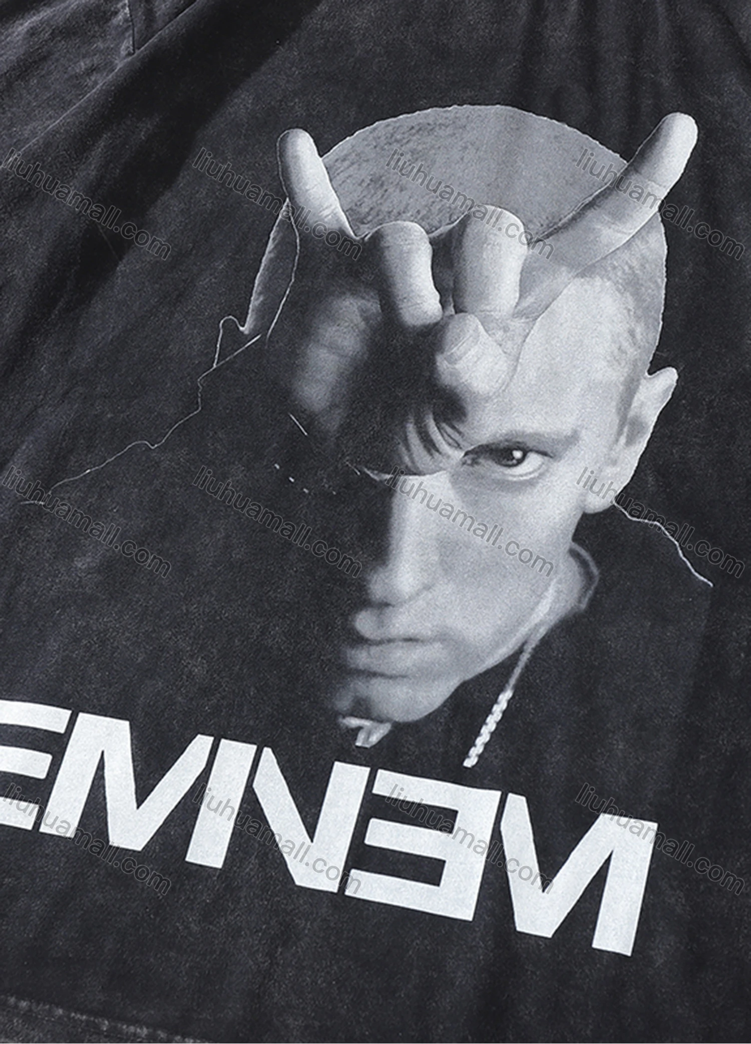 Wholesale Men's Fashion Hip Hop Oversized Crew Neck Short Sleeve Wash Distressed Graphic T-shirt 811# - Liuhuamall