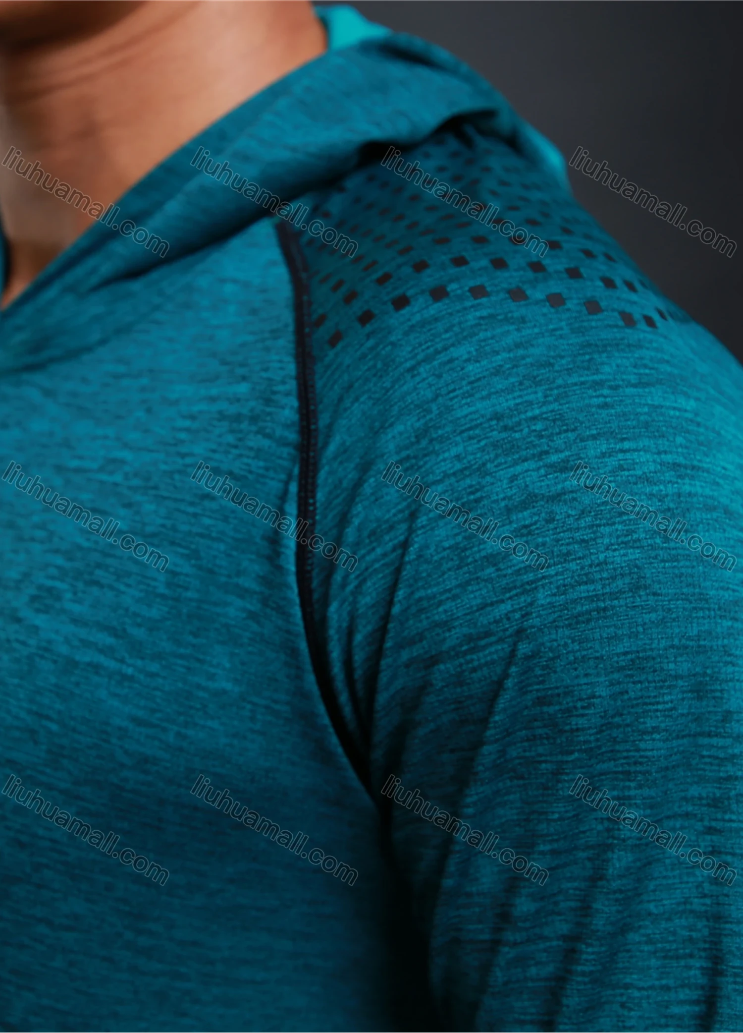 Wholesale Men's Athletic Workout Long Sleeve Fitness Hoodie L1084# - Liuhuamall