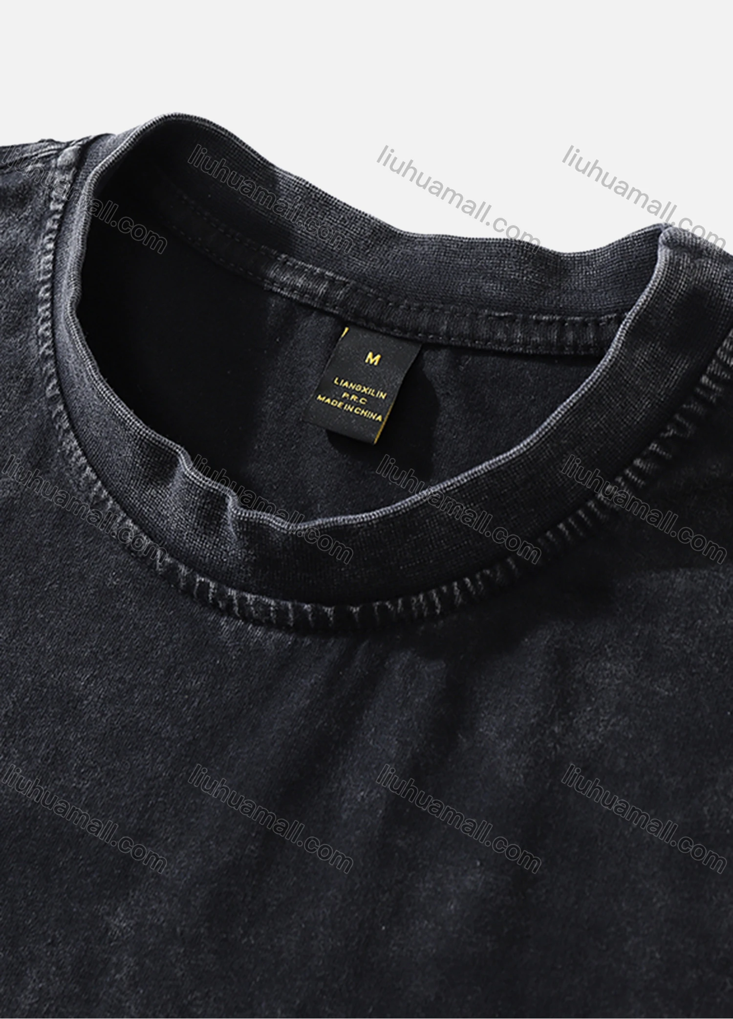 Wholesale Men's Fashion Hip Hop Oversized Crew Neck Short Sleeve Wash Distressed Graphic T-shirt 818# - Liuhuamall