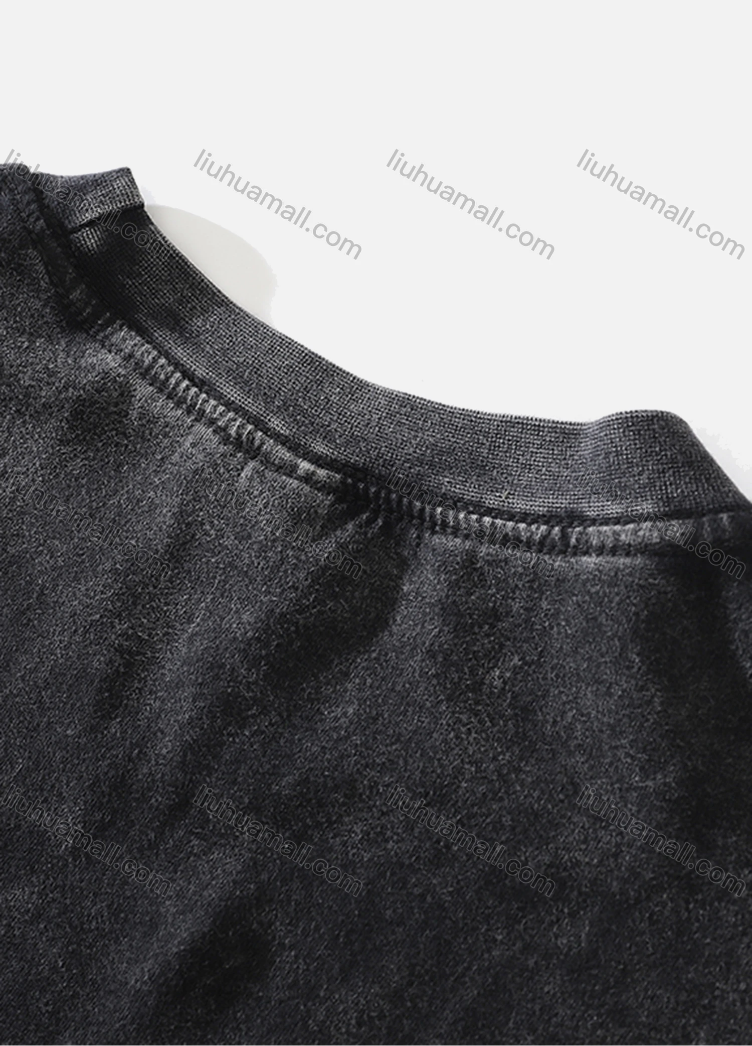 Wholesale Men's Fashion Hip Hop Oversized Crew Neck Short Sleeve Wash Distressed Graphic T-shirt 819# - Liuhuamall