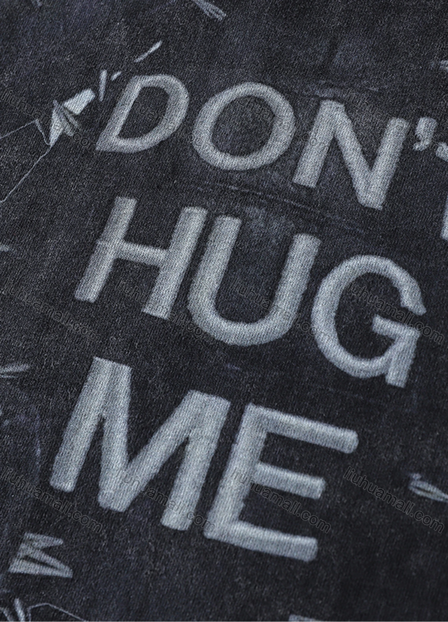 Wholesale Men's Fashion Hip Hop Oversized Crew Neck Short Sleeve Wash Distressed Graphic T-shirt 819# - Liuhuamall