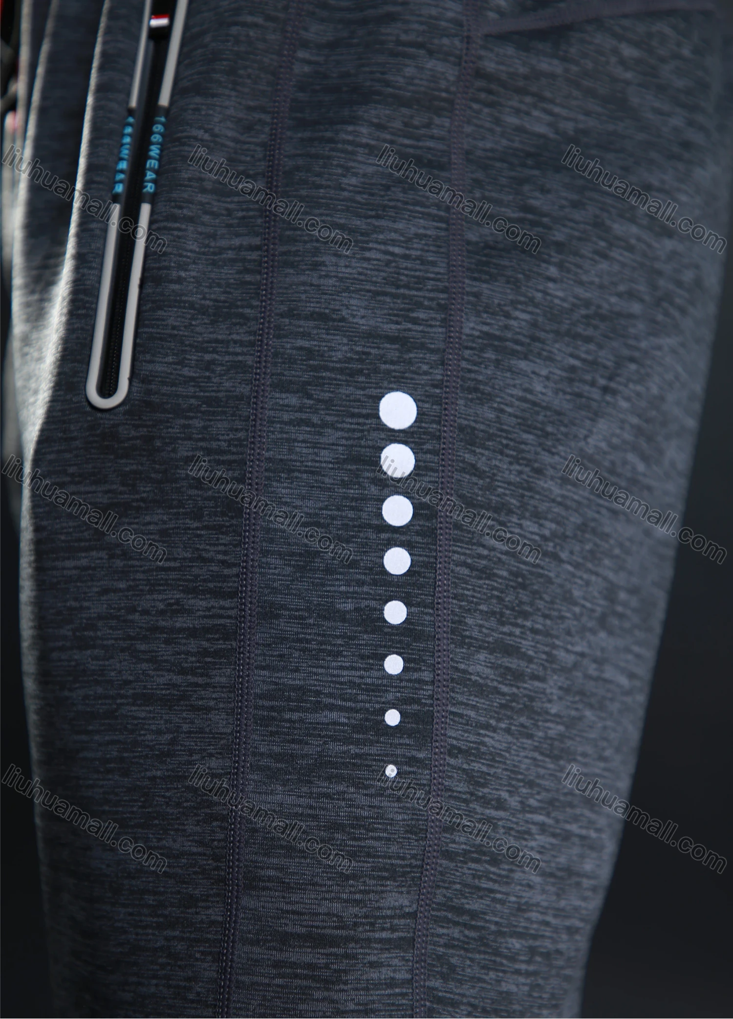 Wholesale Men's Athletic Workout Elastic Waist Drawstring Zipper Pockets Ankle Length Gym Running Joggers L10818# - Liuhuamall