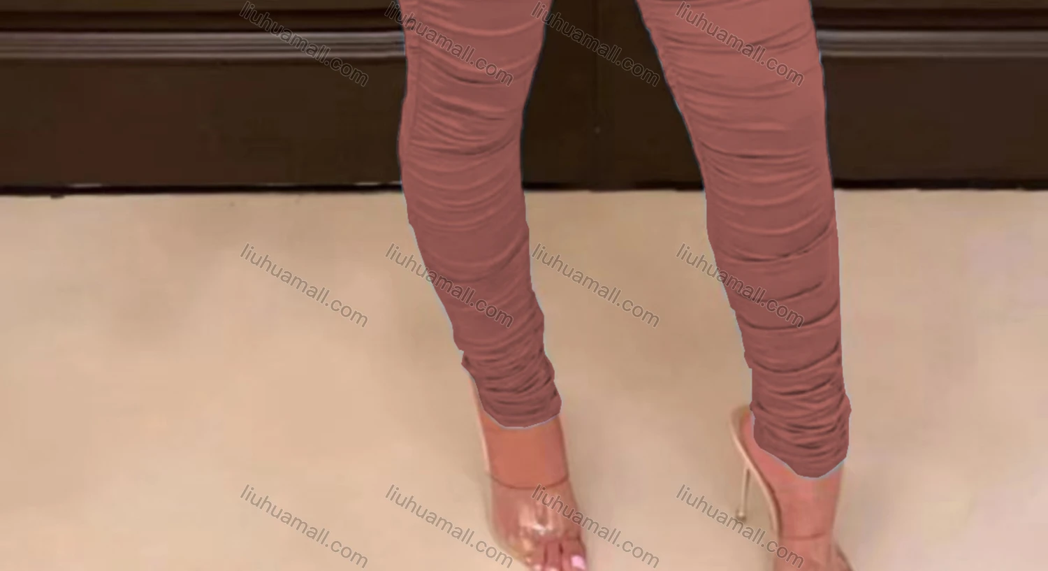 Wholesale Women's Sexy Graphic Long Sleeve Bodycon Crop Top & Elastic Waist Pants Set - Liuhuamall